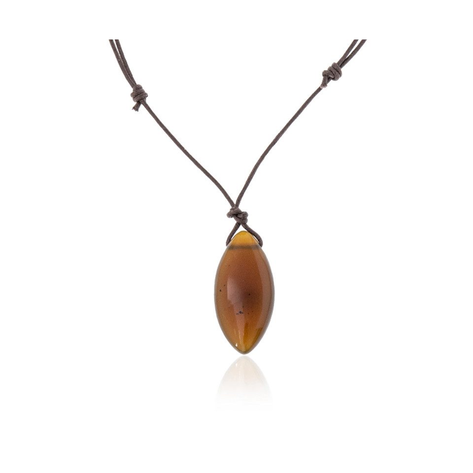 Cavill Collier Marquise Anhänger aus Sumatra-Bernstein, günstig online kaufen