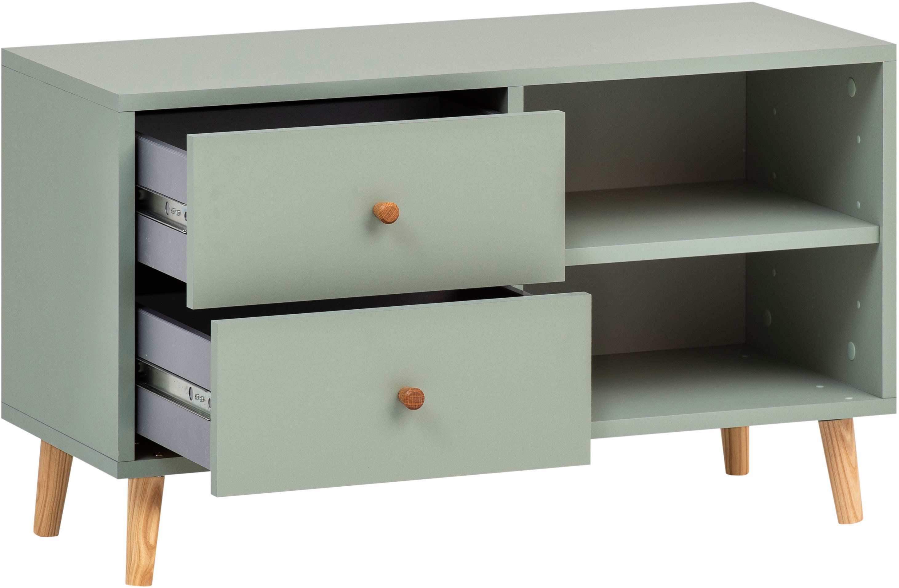 Schildmeyer Bank Bjarne, Breite 78 cm, Griff und Möbelfüße aus Massivholz
