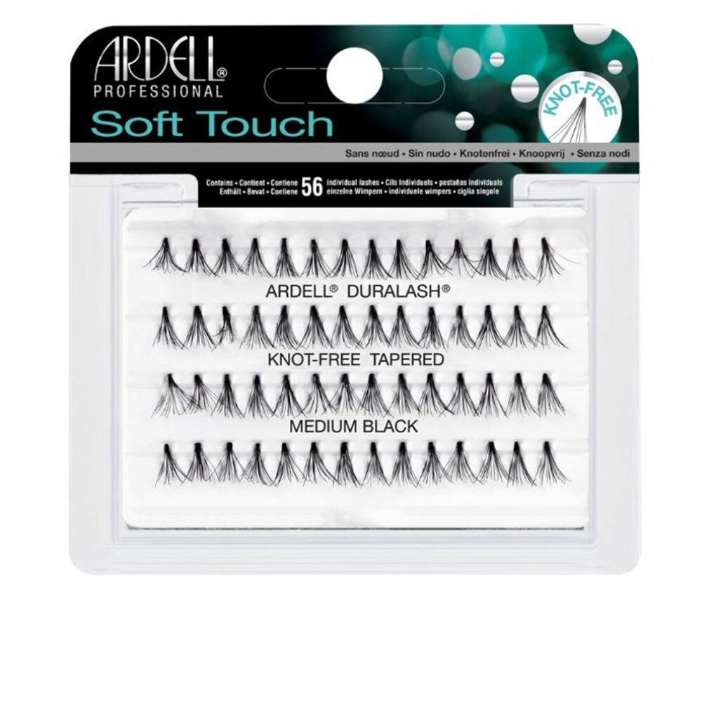 ARDELL Einzelwimpern Soft Touch Satz mit 56 Wimpernbüscheln Medium Schwarz
