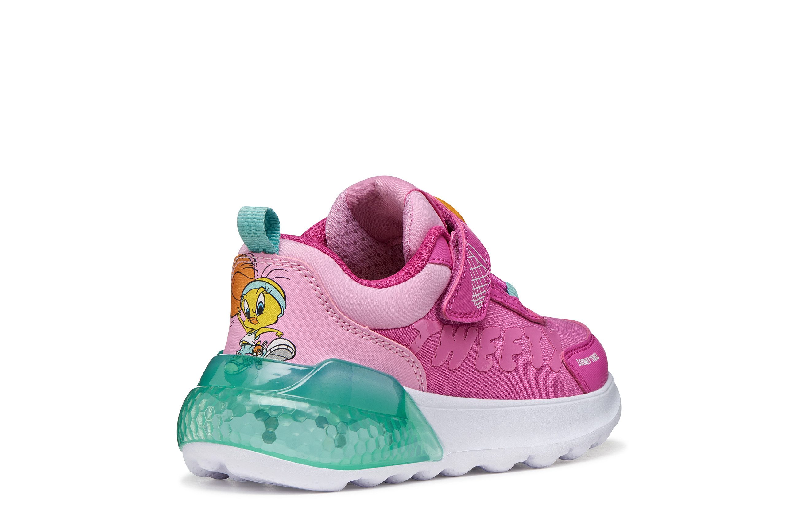Geox Blinkschuh J ACTIVART ILLUMINUS Sneaker Halbschuh, Klettschuh, Blinkfunktion, Größenschablone zum Download – Bild 4 von 5