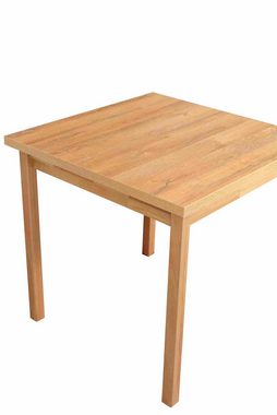 Furnix Esstisch Mekkie-9 Küchentisch Tischplatte 80x80 cm Holzbeine massiv, Tischhöhe 78 cm, robust & nachhaltig