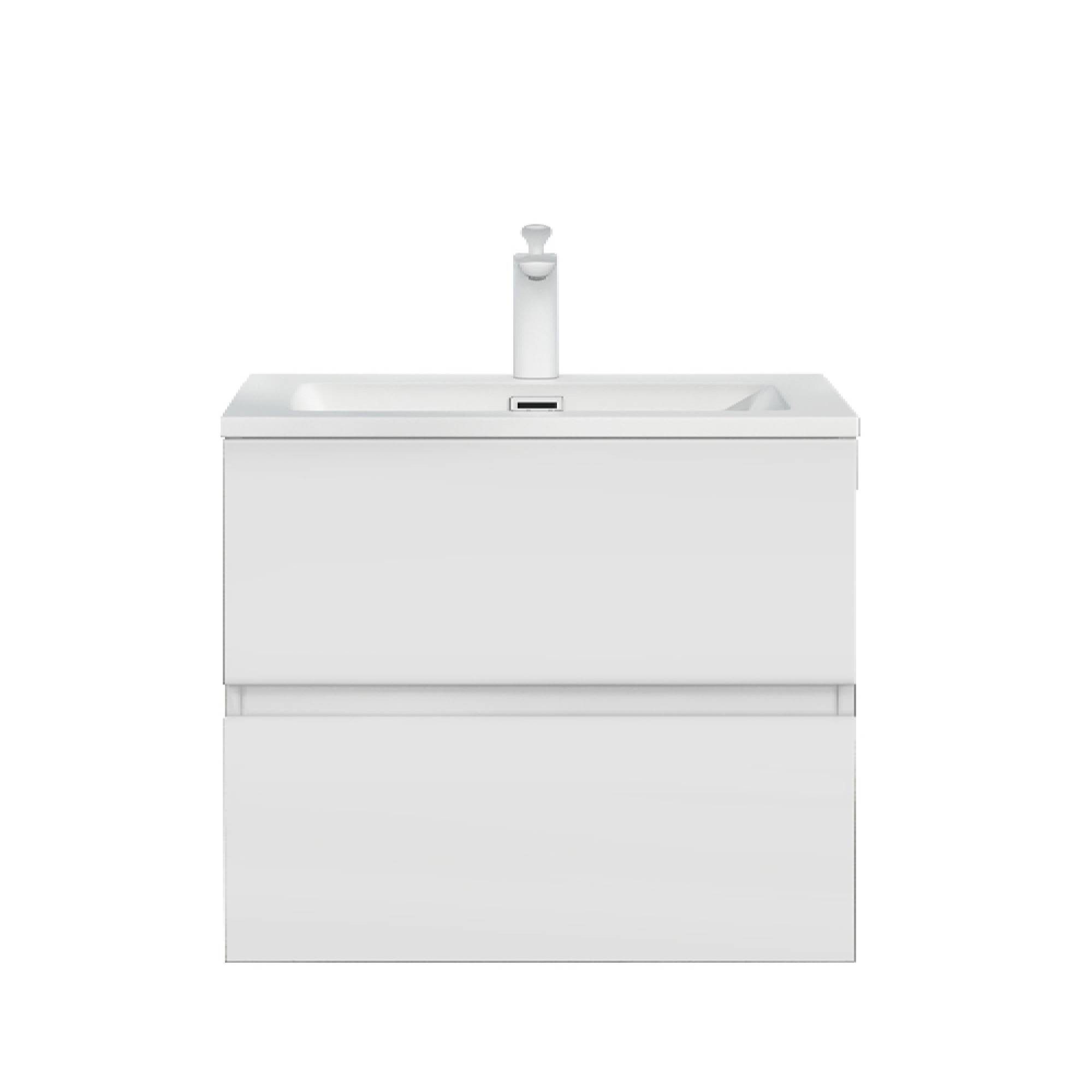 Mai & Mai Badmöbel-Set Waschtisch mit Unterschrank Waschbecken weiß Mineral günstig online kaufen