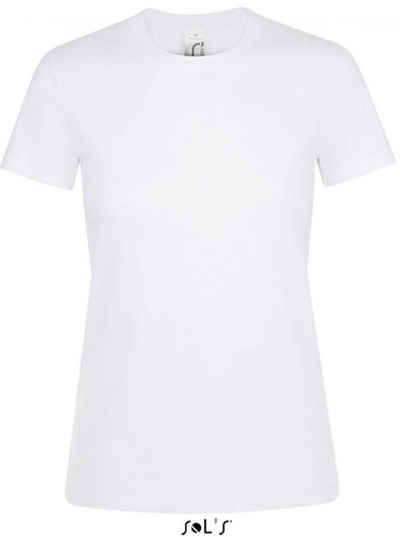 SOLS Rundhalsshirt Damen Regent T-Shirt / Halbgekämmte ringgesponnene Baumwolle