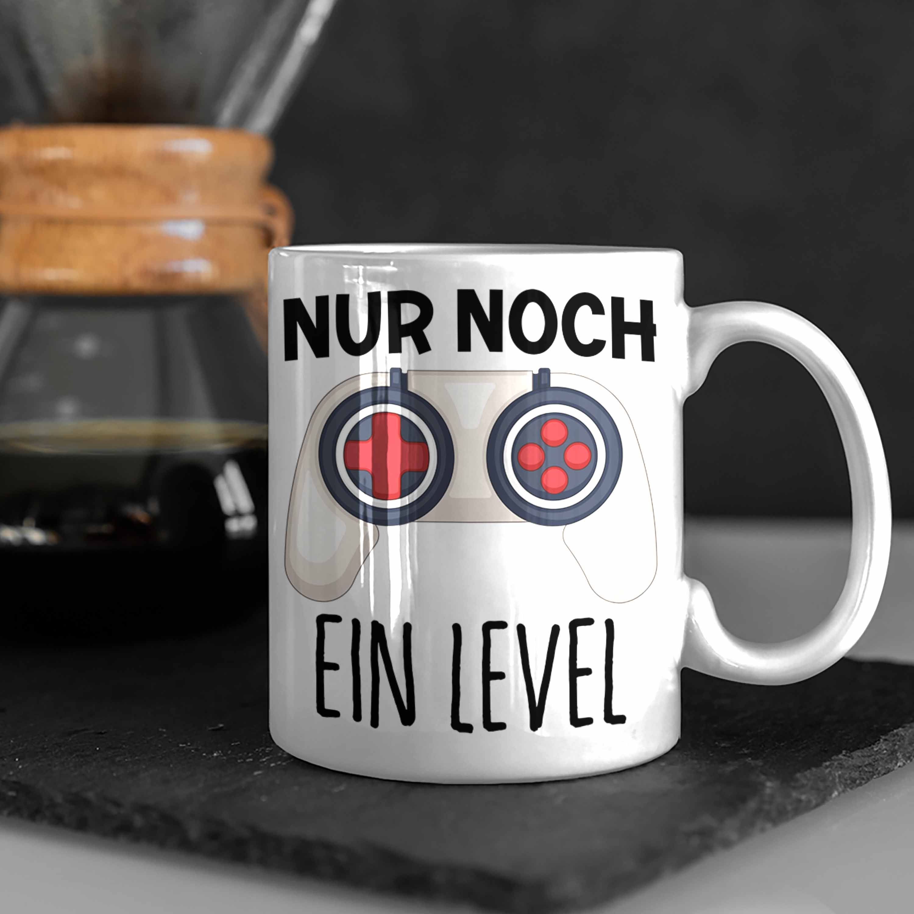 Tasse Level Spruch Trendation Geschenk Ein Tasse - Weiss Trendation Noch Zocker Nur Gamer für