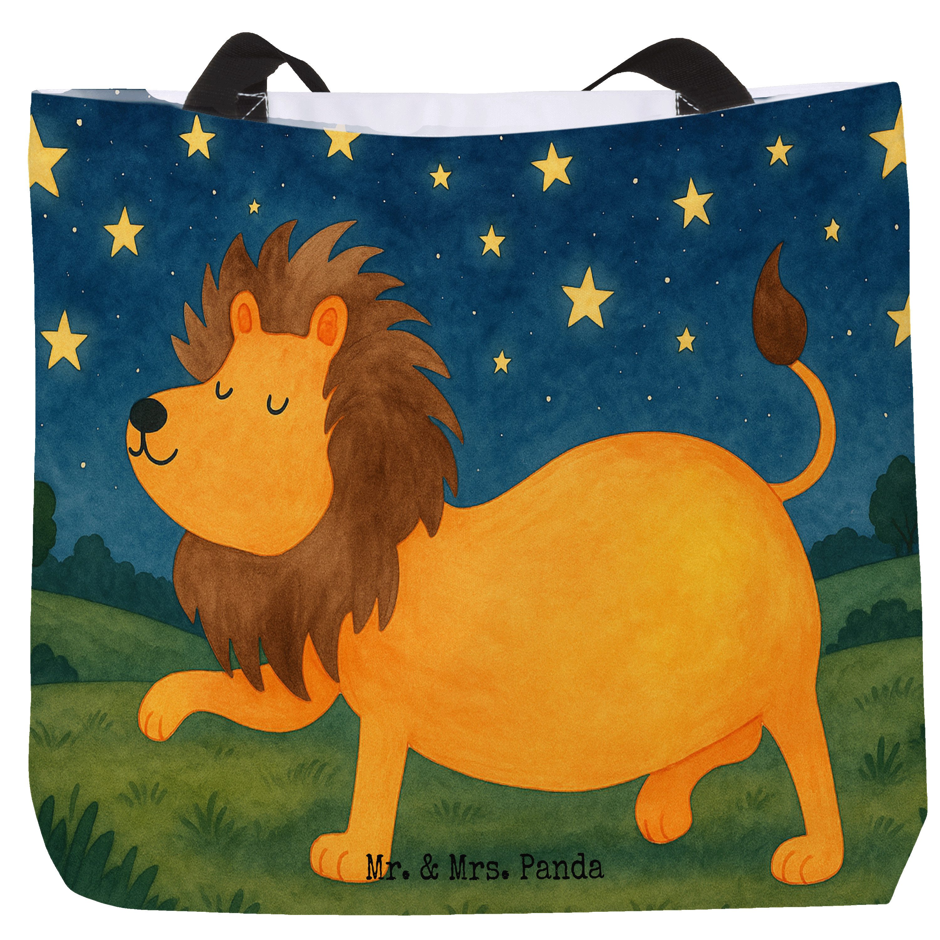 Shopper Sternzeichen Löwe Design, Tote Bag, Weiß, Bag, Tasche, Reisetasche, S