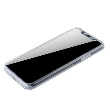 König Design Handyhülle Apple iPhone X, Apple iPhone X / iPhone XS Handyhülle 360 Grad Schutz Full Cover Transparent