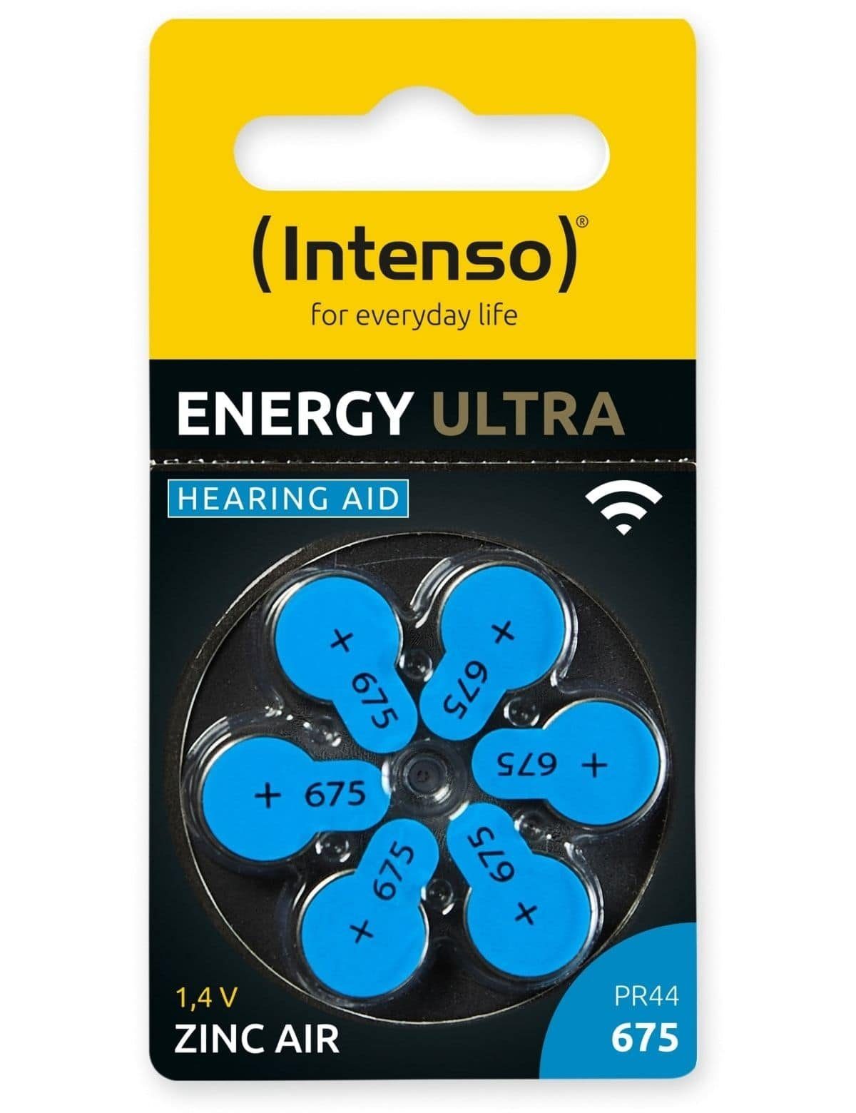 Intenso INTENSO Hörgeräte-Batterie Energy Ultra A 675, 6 Knopfzelle