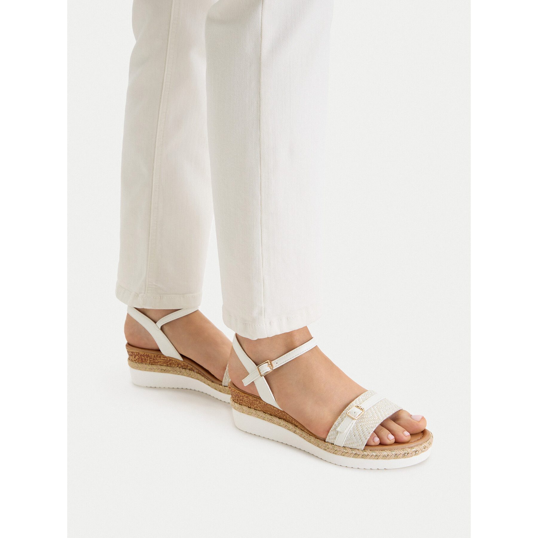 Jenny Jenny Damen-Sandalen Weiß Sandale
