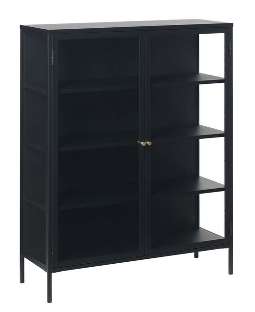 UNIQUE furniture A/S Vitrine aus Metall Schwarz Lackiert in Metall Schwarz günstig online kaufen