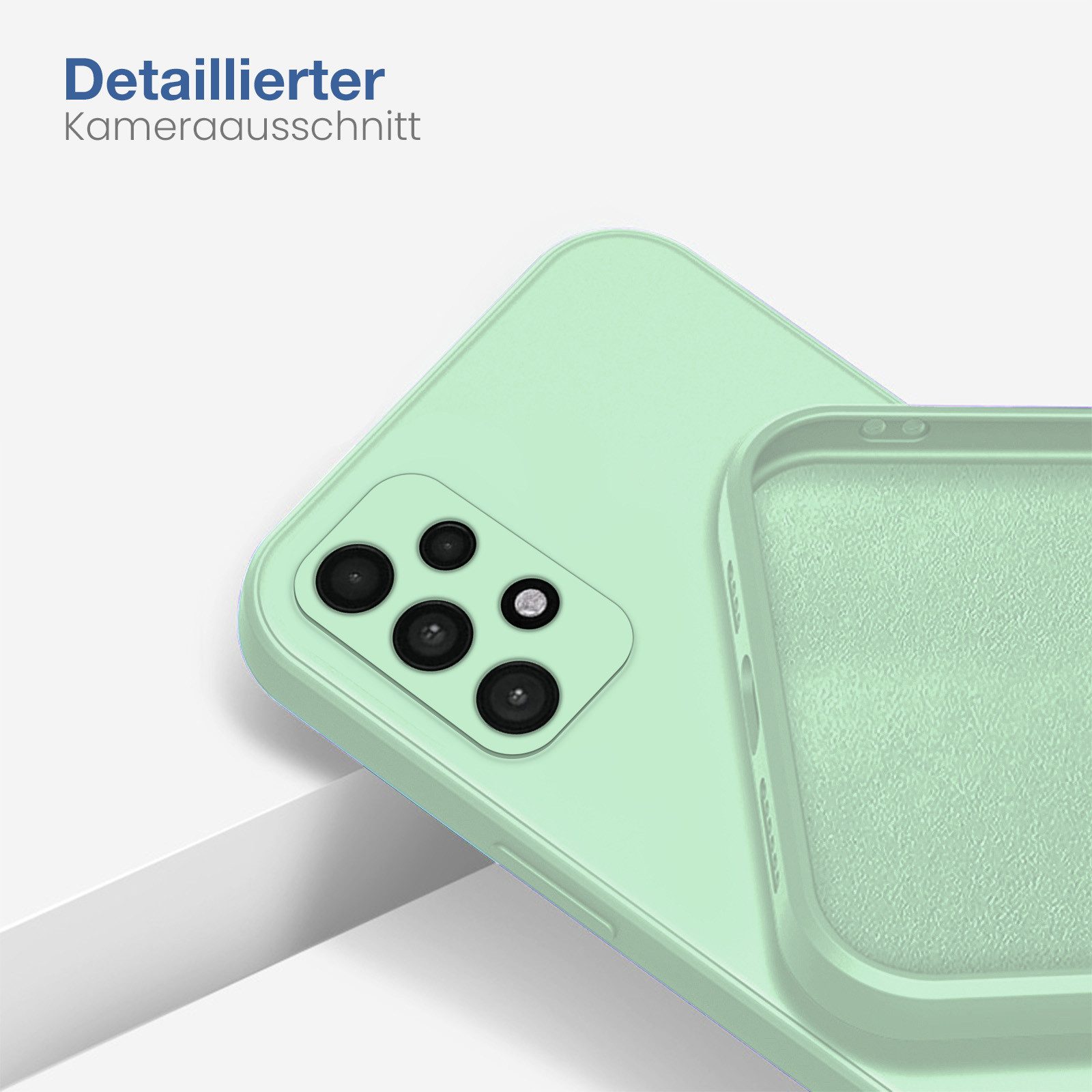 Tec-Expert Handyhülle SoftGrip Cover Hülle für Samsung Galaxy A53 5G, Handy Case Bumper integrierter Kameraschutz flexibel