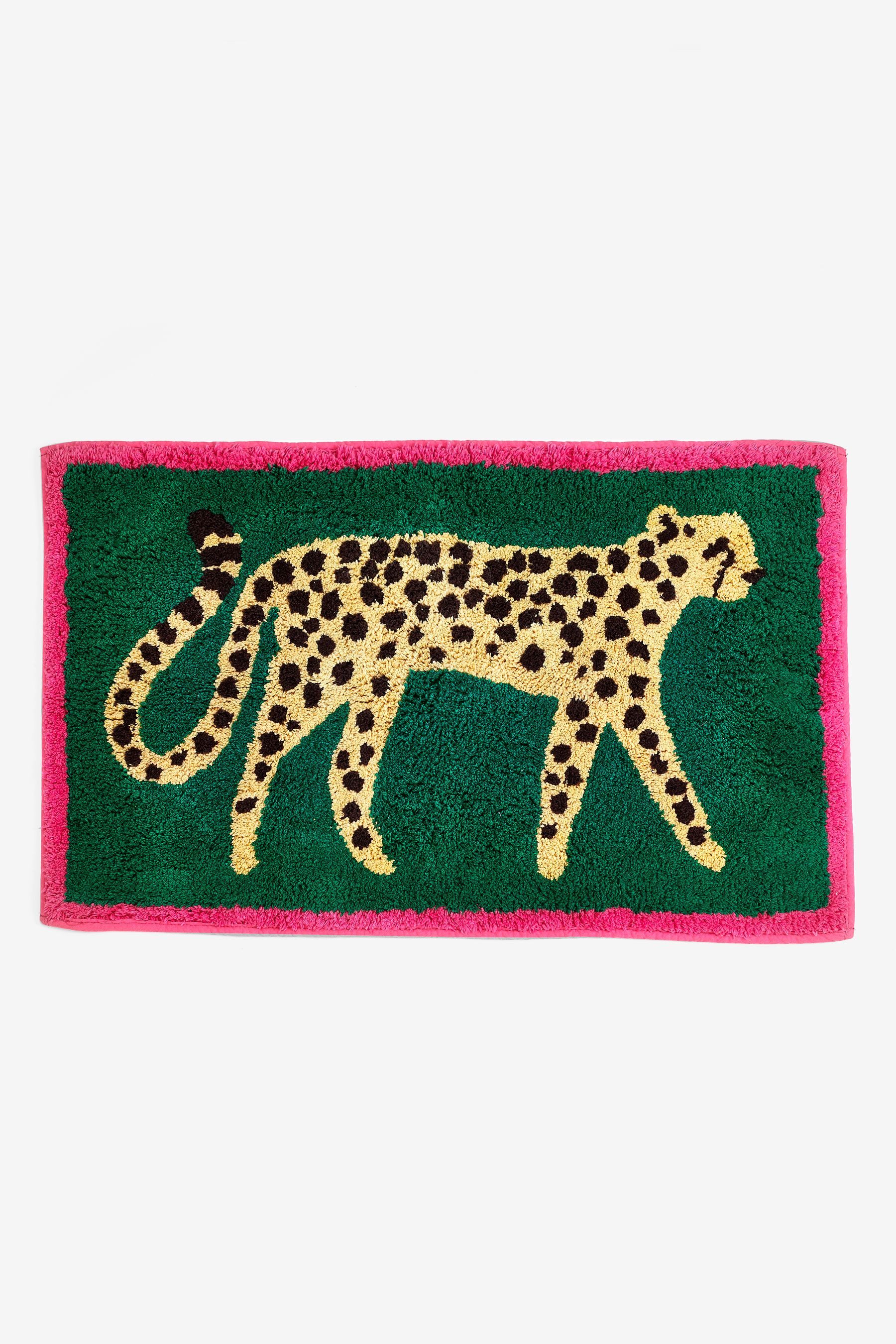 Next Badematte Badematte mit Gepard-Animal-Print, Baumwolle, Höhe 80 mm, Baumwolle