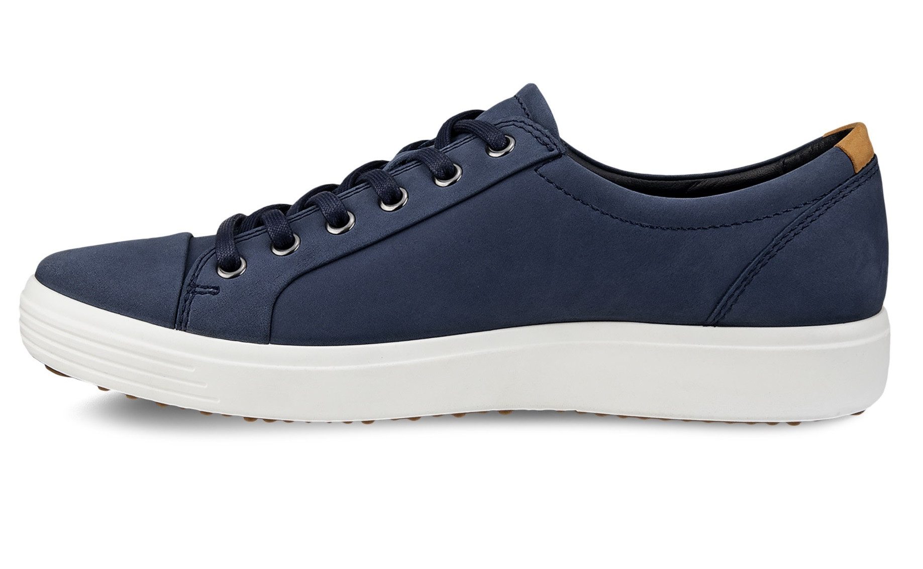 Ecco Mens Soft 7 (aus Premium-Leder) marineblau Herren Sneaker günstig online kaufen