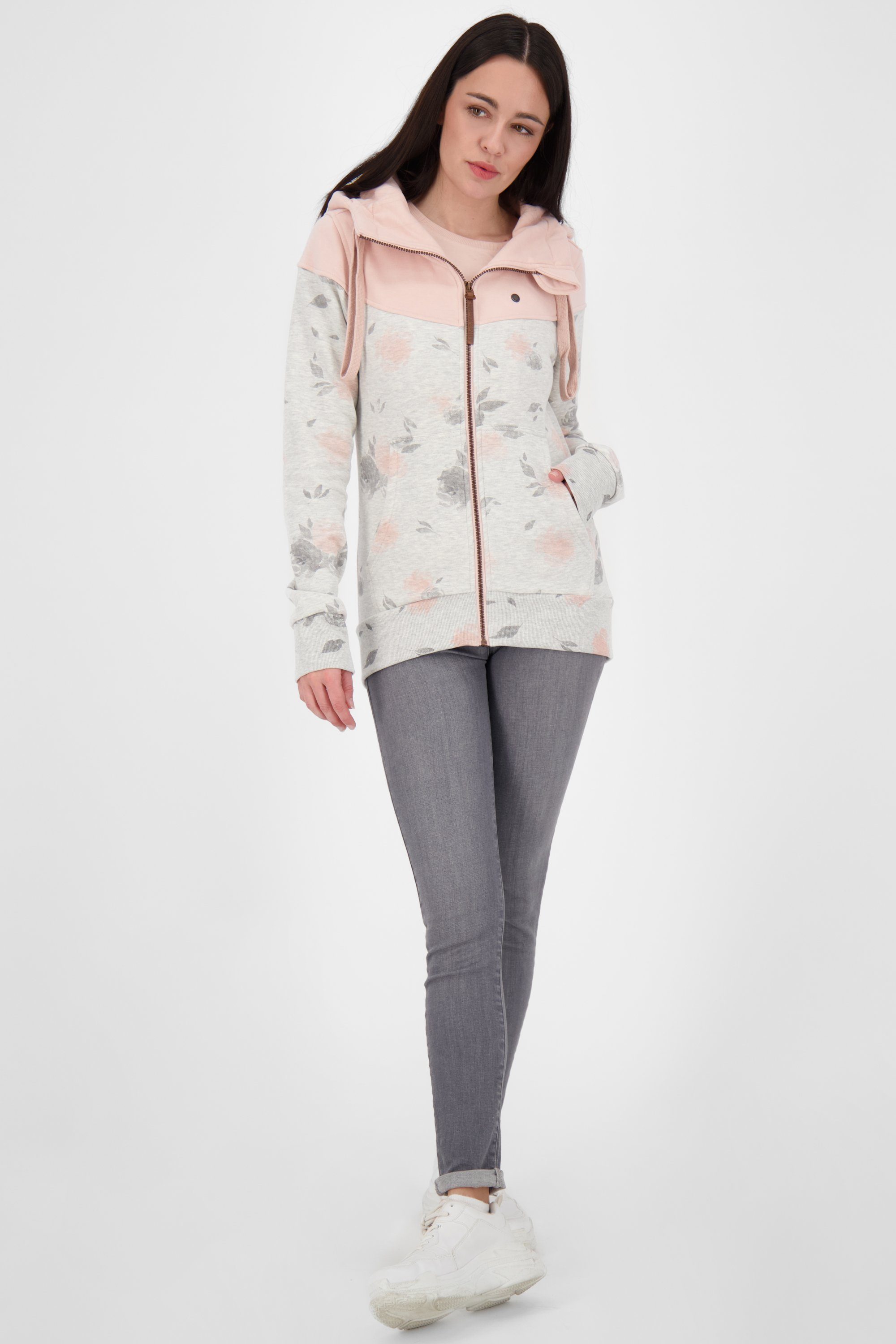 B Damen Kapuzensweatjacke Kickin PalinaAK Alife & Kapuzensweatjacke, cloudy Sweatjacket melange Sweatjacke