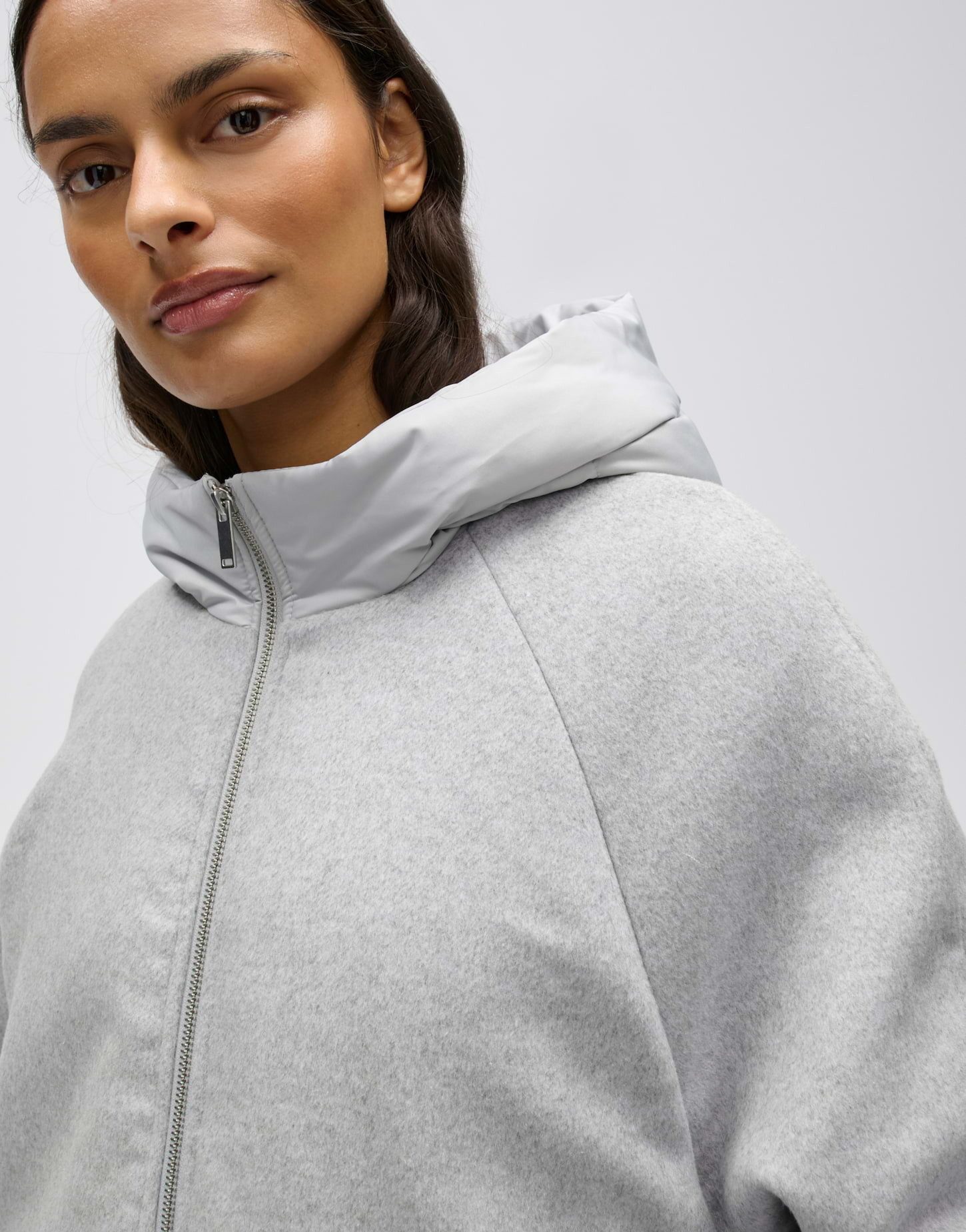 OPUS Winterjacke Halenkos aus leichtem Material O-Form mit Kapuze, Steppmuster und Raglanärmeln – Bild 4 von 5