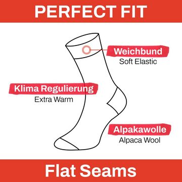 Chili Lifestyle Strümpfe Socken Winter Alpaka Wolle Damen Herren Extra Warm Super Soft 2 Paar