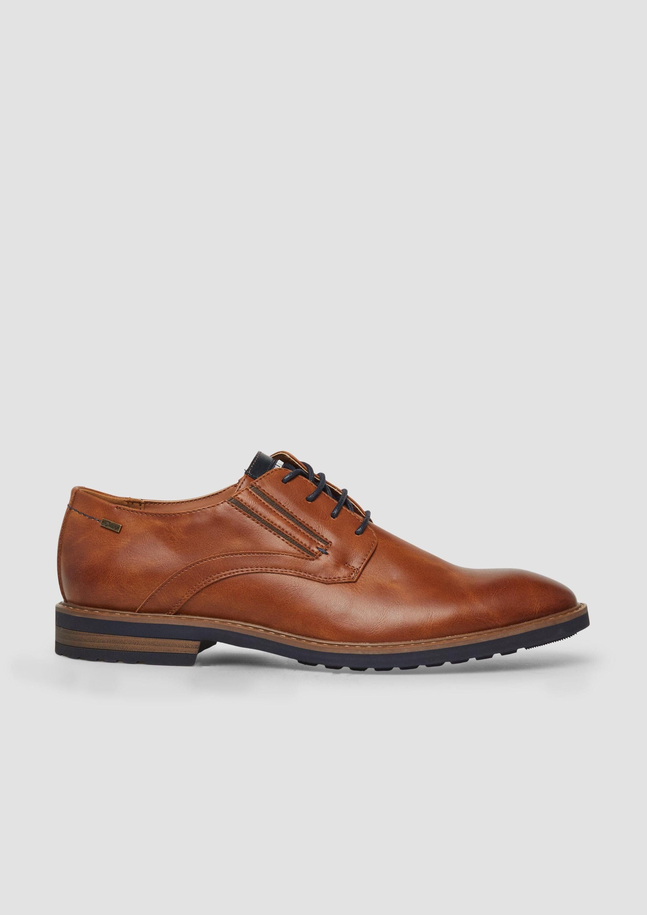 s.Oliver Schnürer Schnürschuh Elegante Schnürer in Leder-Optik