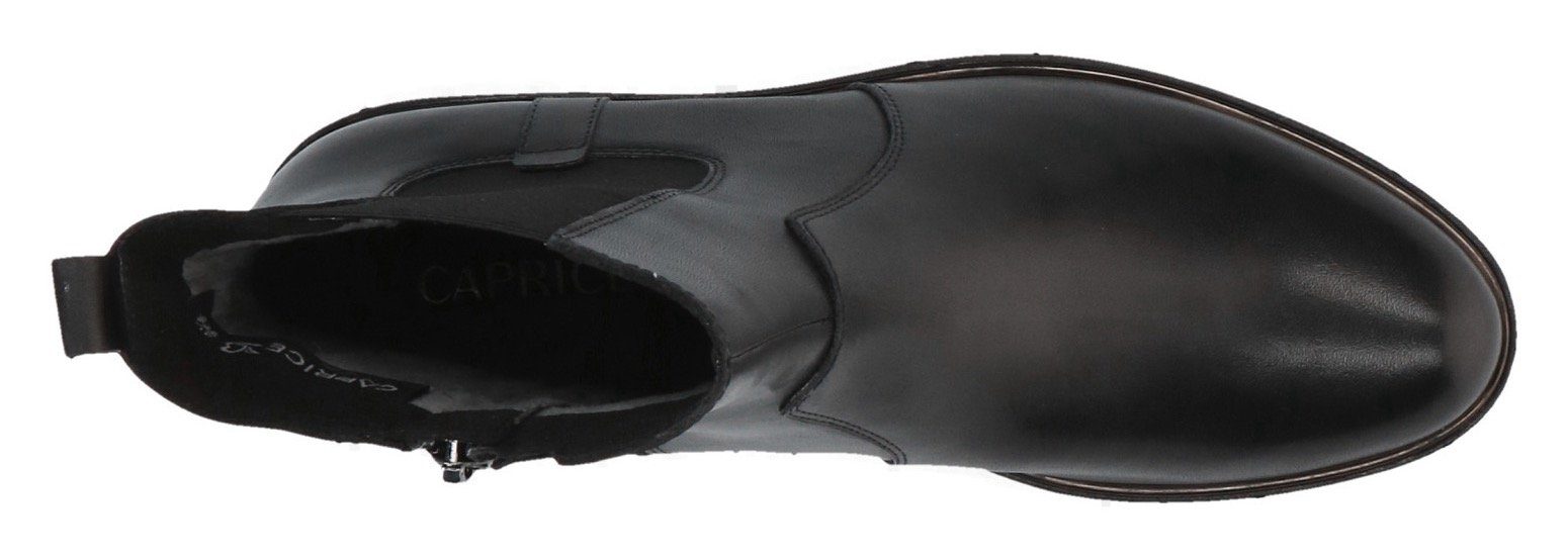 klassischer Optik Chelseaboots in schwarz Caprice