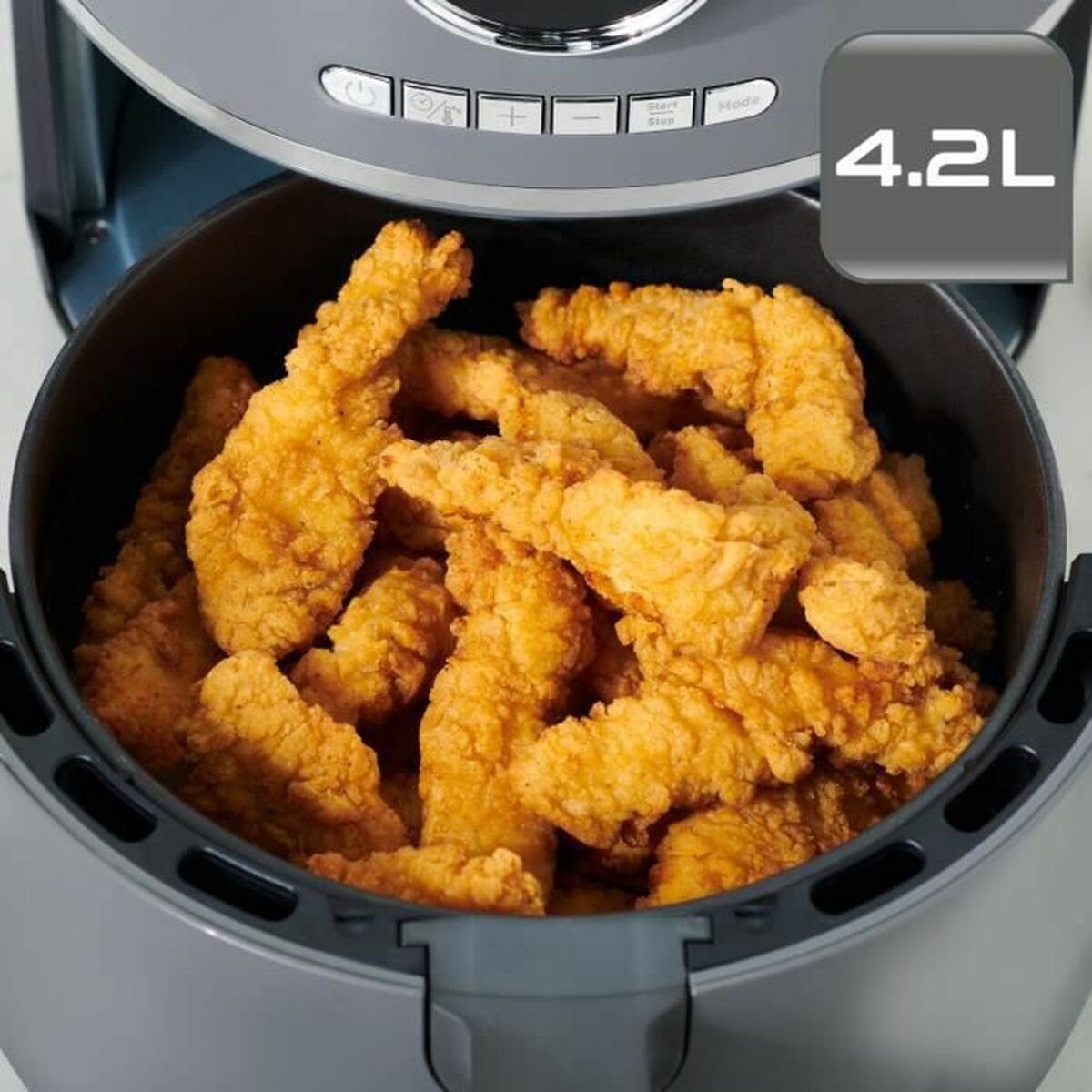 Fritteuse Tefal 1400 Fritteuse W Tefal Heißluft L EY111B15 Airfryer Grau 4,2