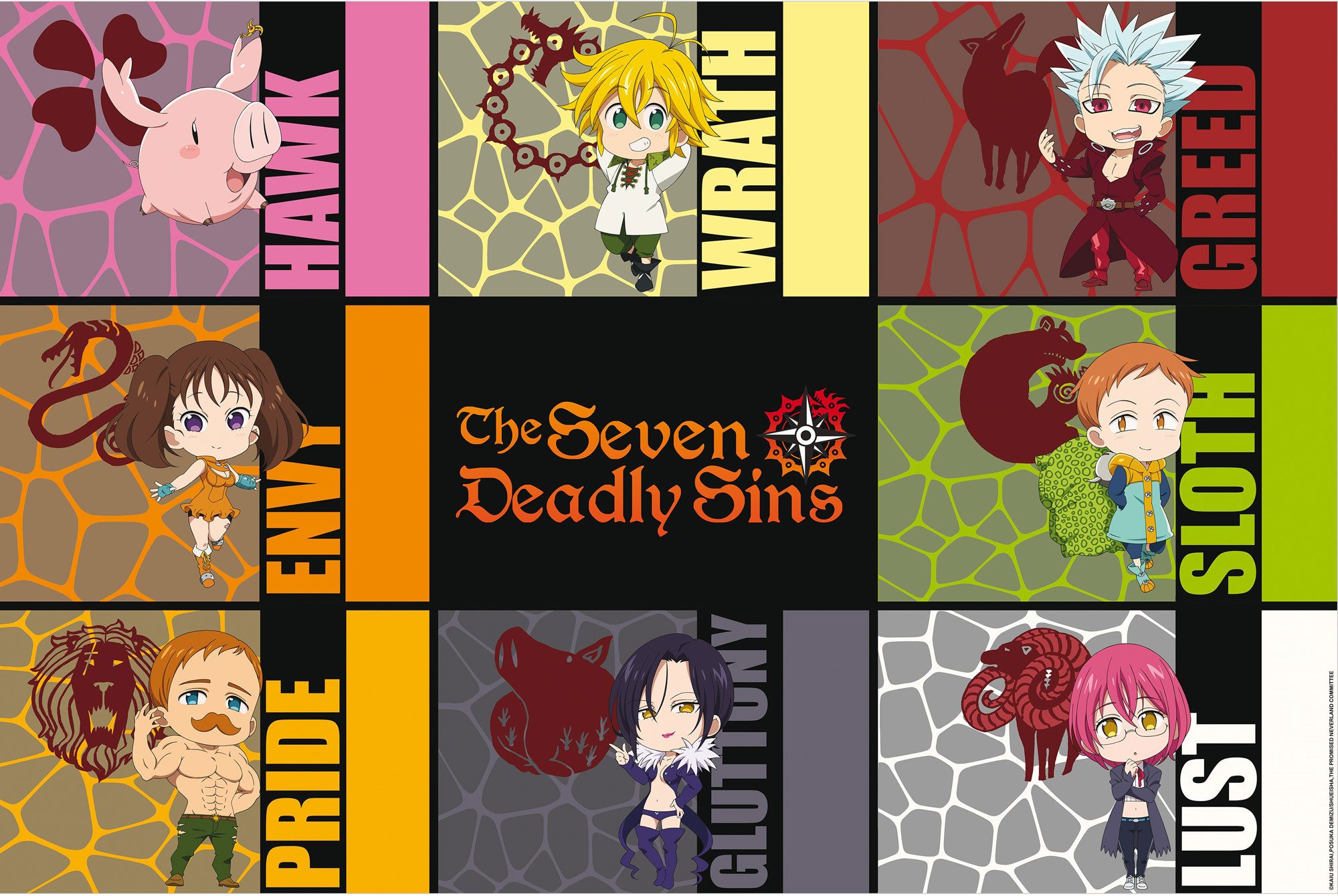 Poster Seven Deadly Sins - Poster - Chibi Sins