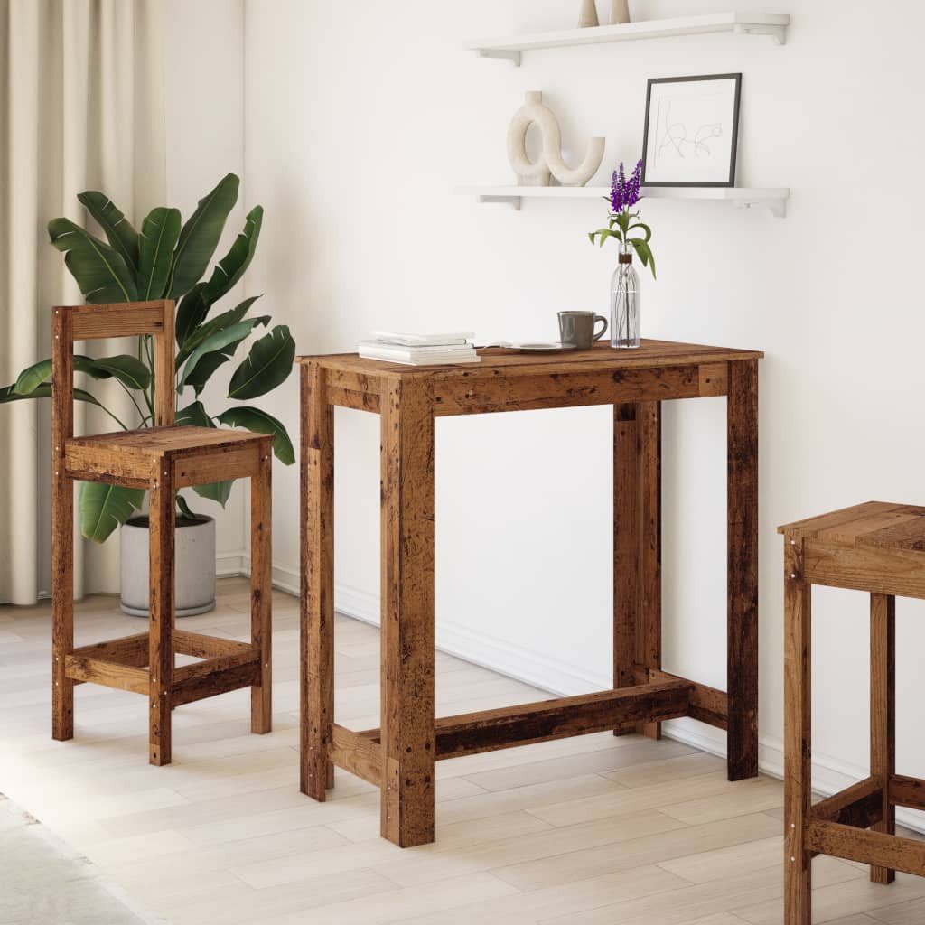 vidaXL Esstisch Bartisch Altholz-Optik 102x50x103,5 cm Holzwerkstoff (1-St) günstig online kaufen
