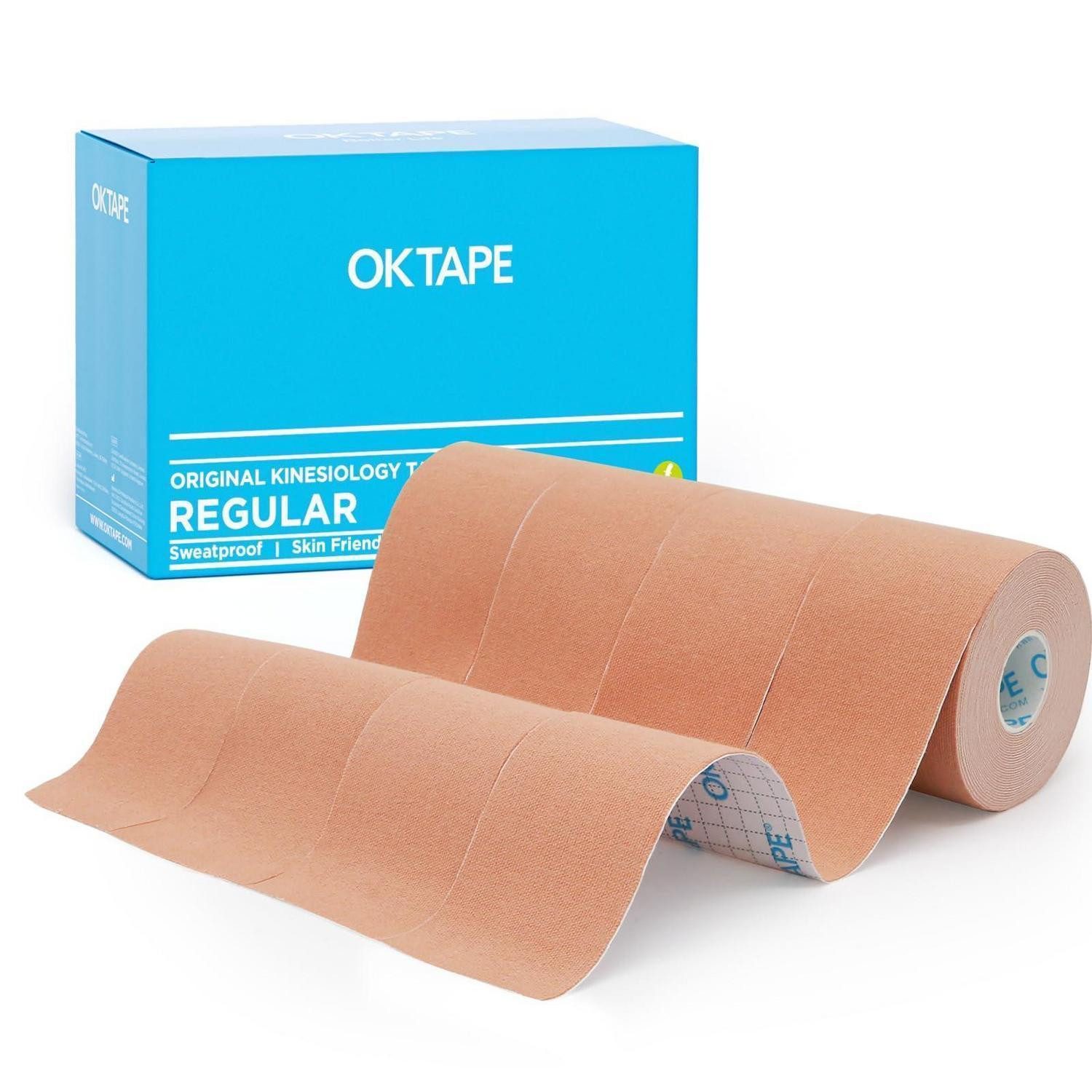 LuxusKollektion Kinesiologie-Tape Kinesiologie Tape Sportband Unterstützung Erholung 5cm 4 Rollen Beige