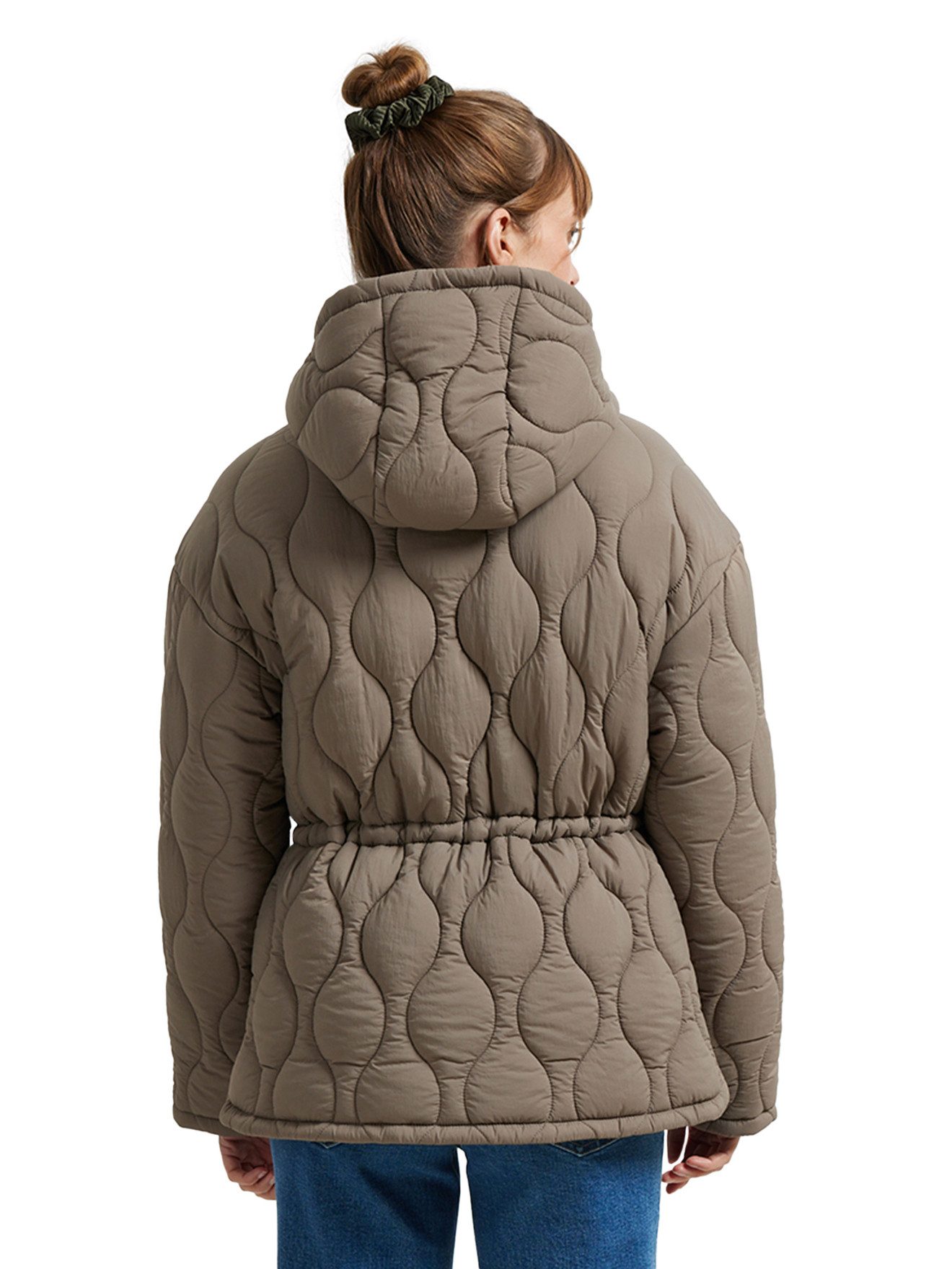 vertbaudet Umstandsmantel Mitwachsende Umstands-Steppjacke / Tragejacke mit Recycling-Wattierung, mitwachsend