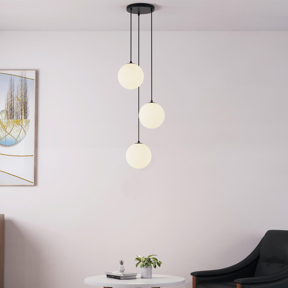 HOME DELUXE Deckenleuchte Hängeleuchte, Kugelförmige Lampenschirme, günstig online kaufen