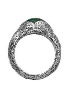 HAZE & GLORY Siegelring Chrysokoll-Edelstein Ring