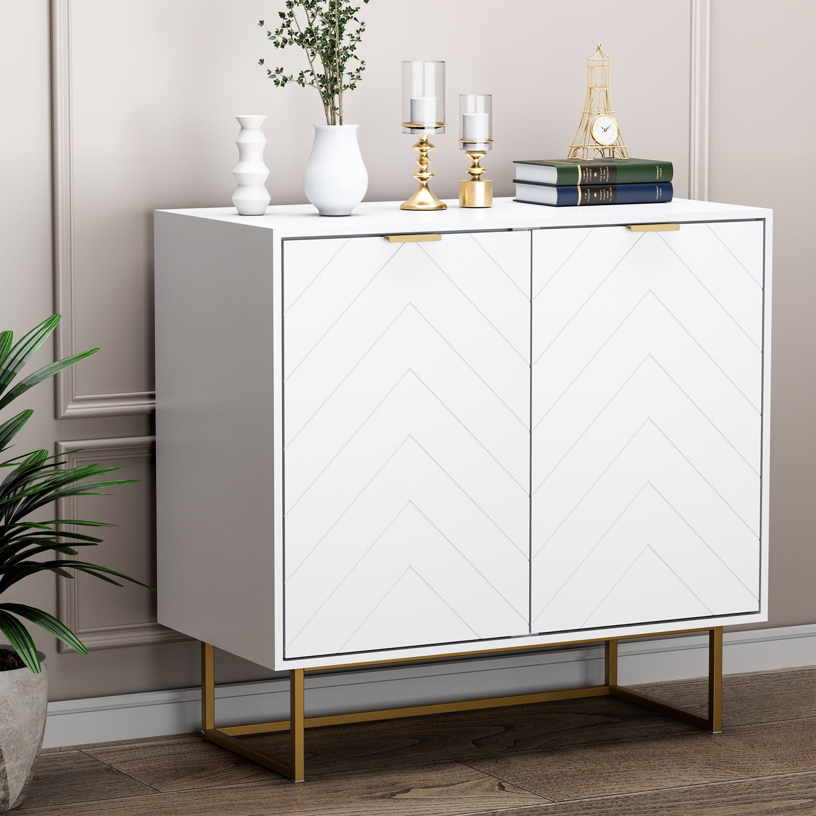UEV Sideboard Kommode mit Türen Küchenschrank günstig online kaufen