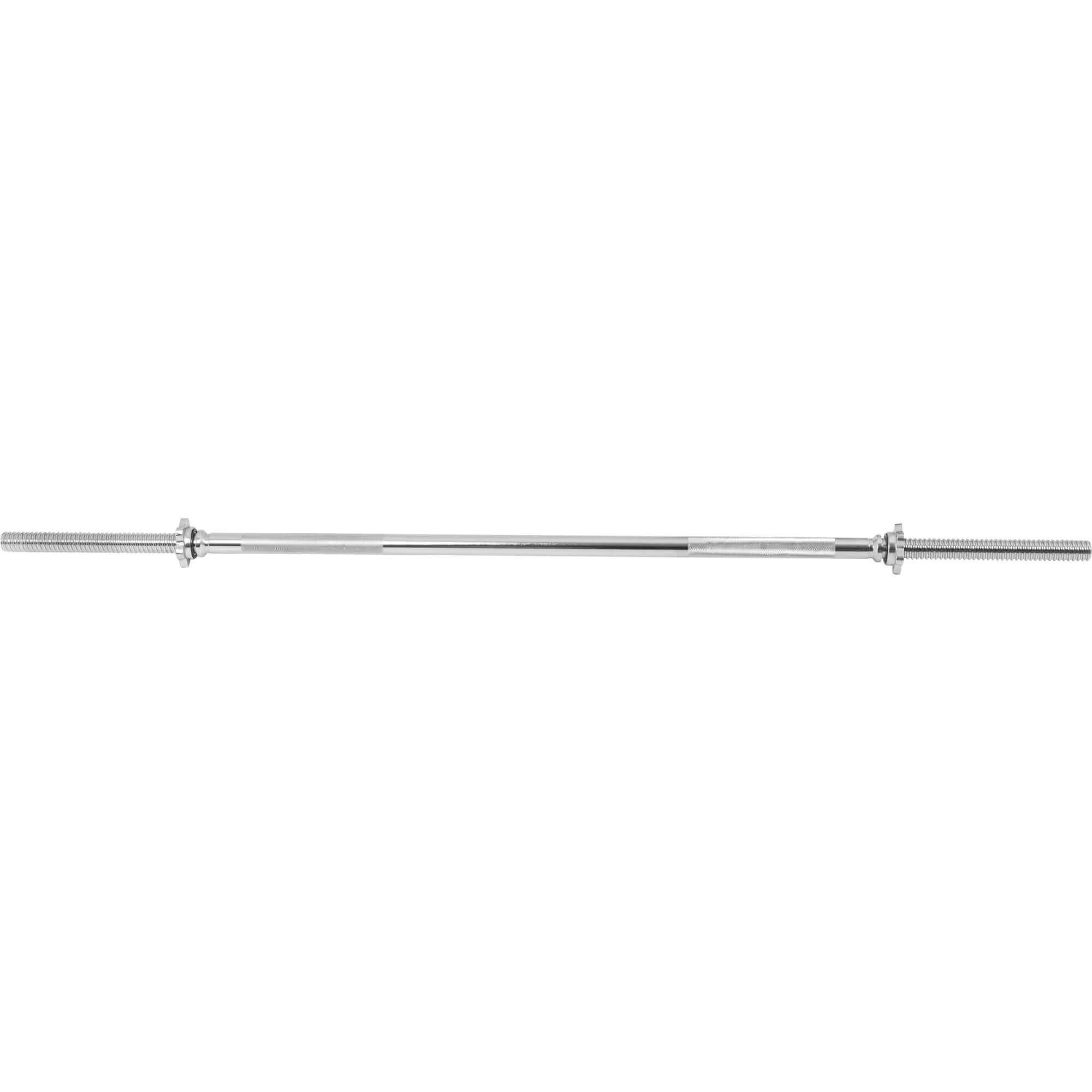 GORILLA SPORTS Kurzhantelstange Langhantelstange Chrom 150 cm mit Sternverschluss, 150 cm (3-tlg)