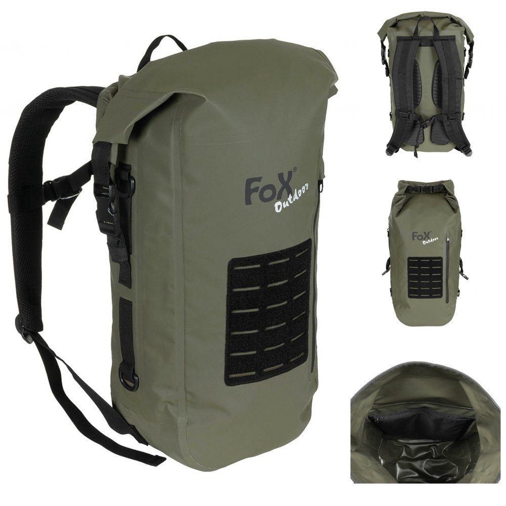 FoxOutdoor Rucksack Rucksack, Dry Pak 30, oliv, wasserdicht