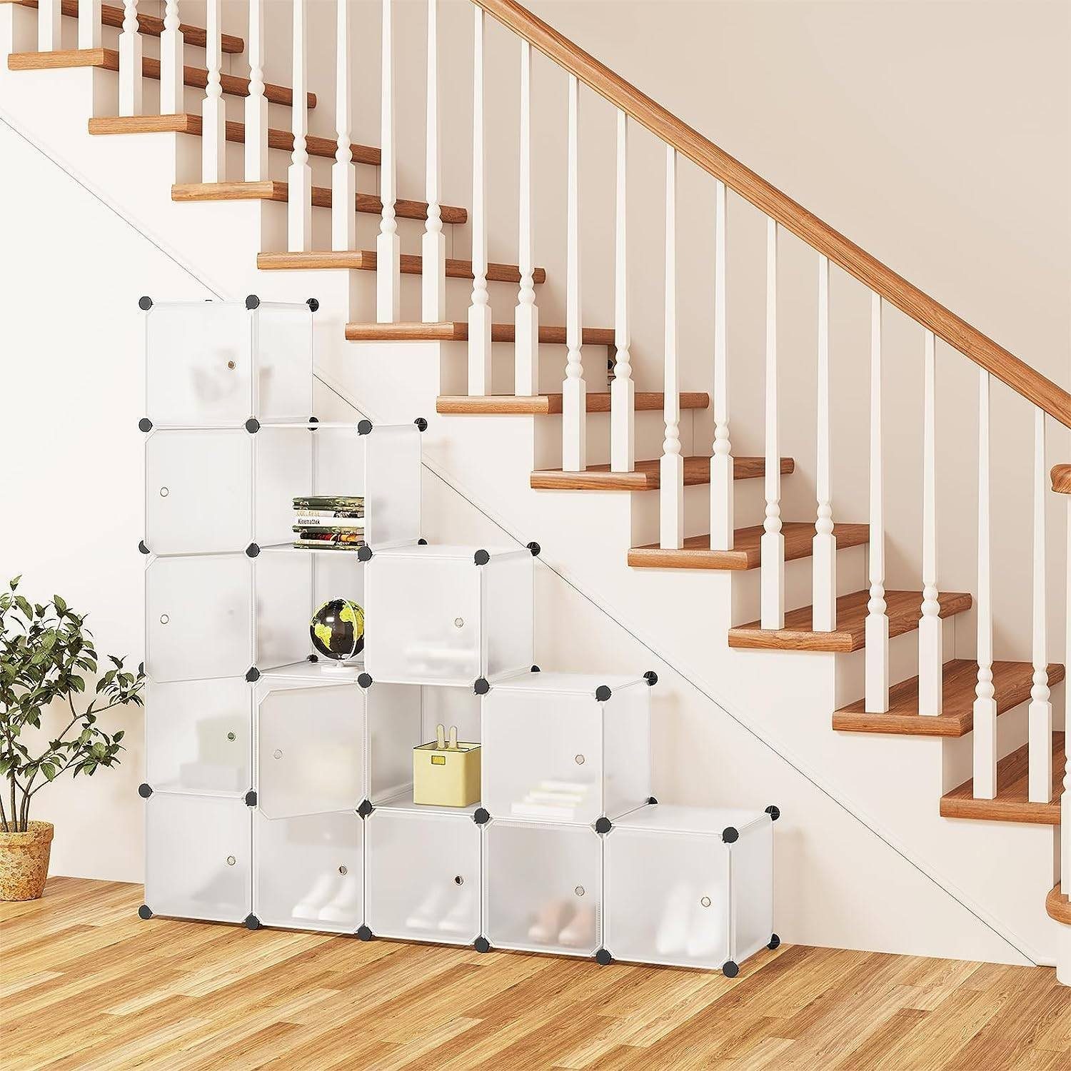 Woltu Steckregal, Set 15-tlg., Regalsystem 15 Würfel DIY modulare PP-Platte günstig online kaufen