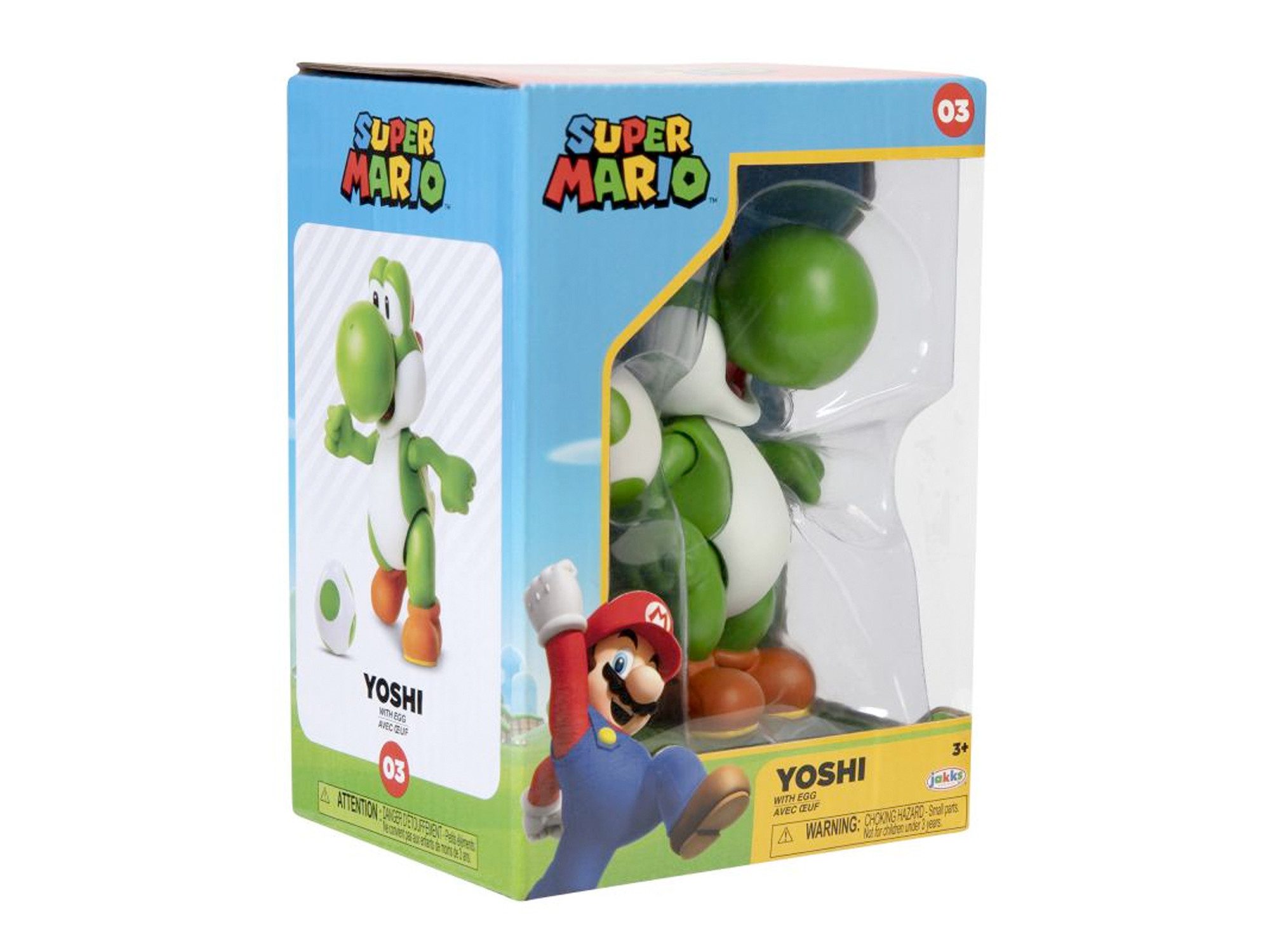 Nintendo Actionfigur Nintendo Super Mario Figur Yoshi in Sammlerbox, 10 cm, (2-tlg)