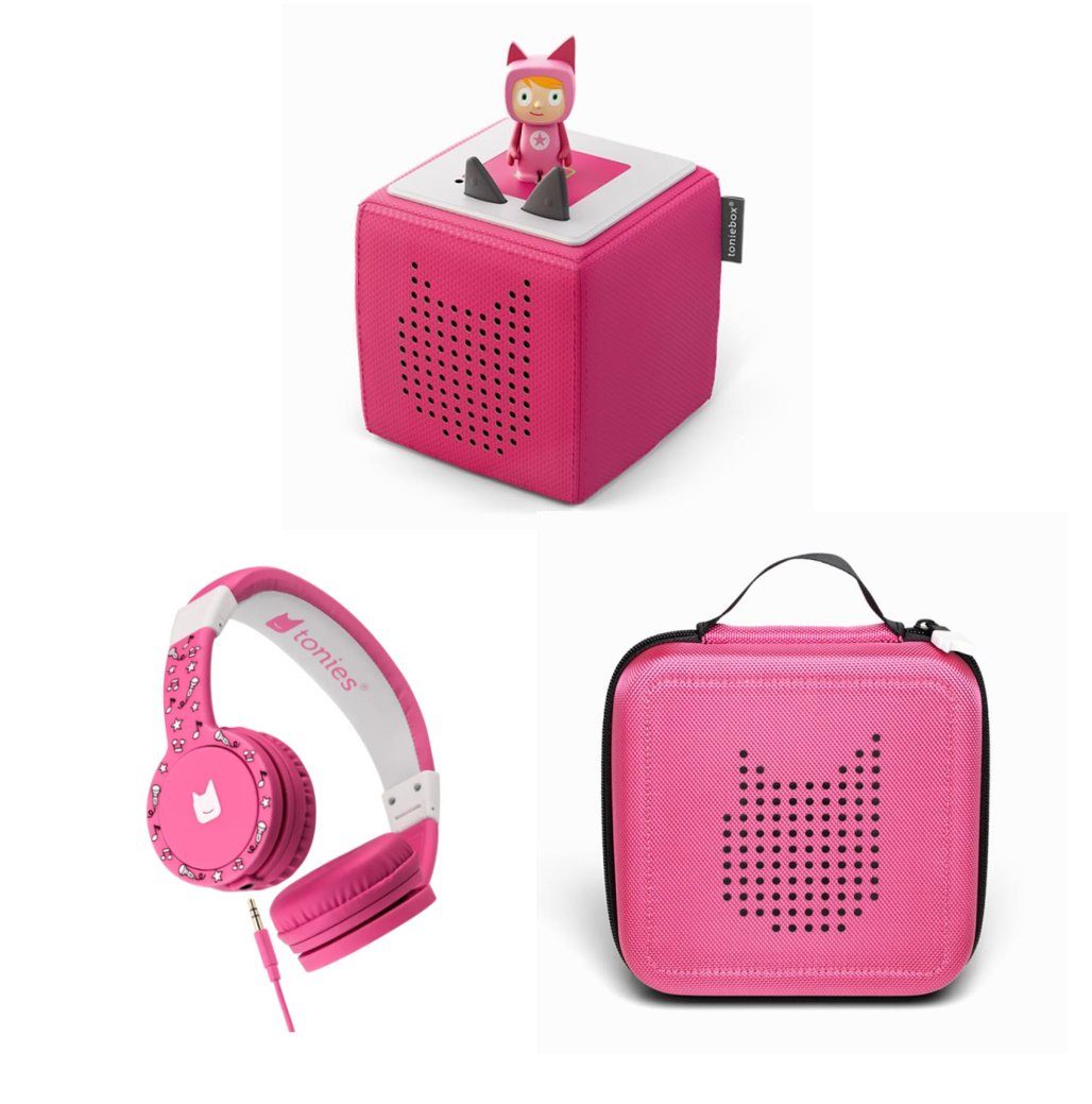 pink und 3er Transporter Starterset Lautsprecher tonies Lauscher Toniebox,