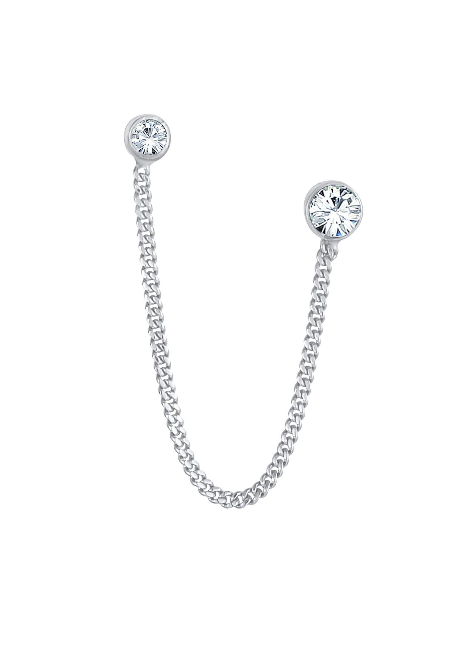 Elli Paar Ohrstecker Doppel Ohrstecker 925 Silber, mit Kristallen von Swaro günstig online kaufen