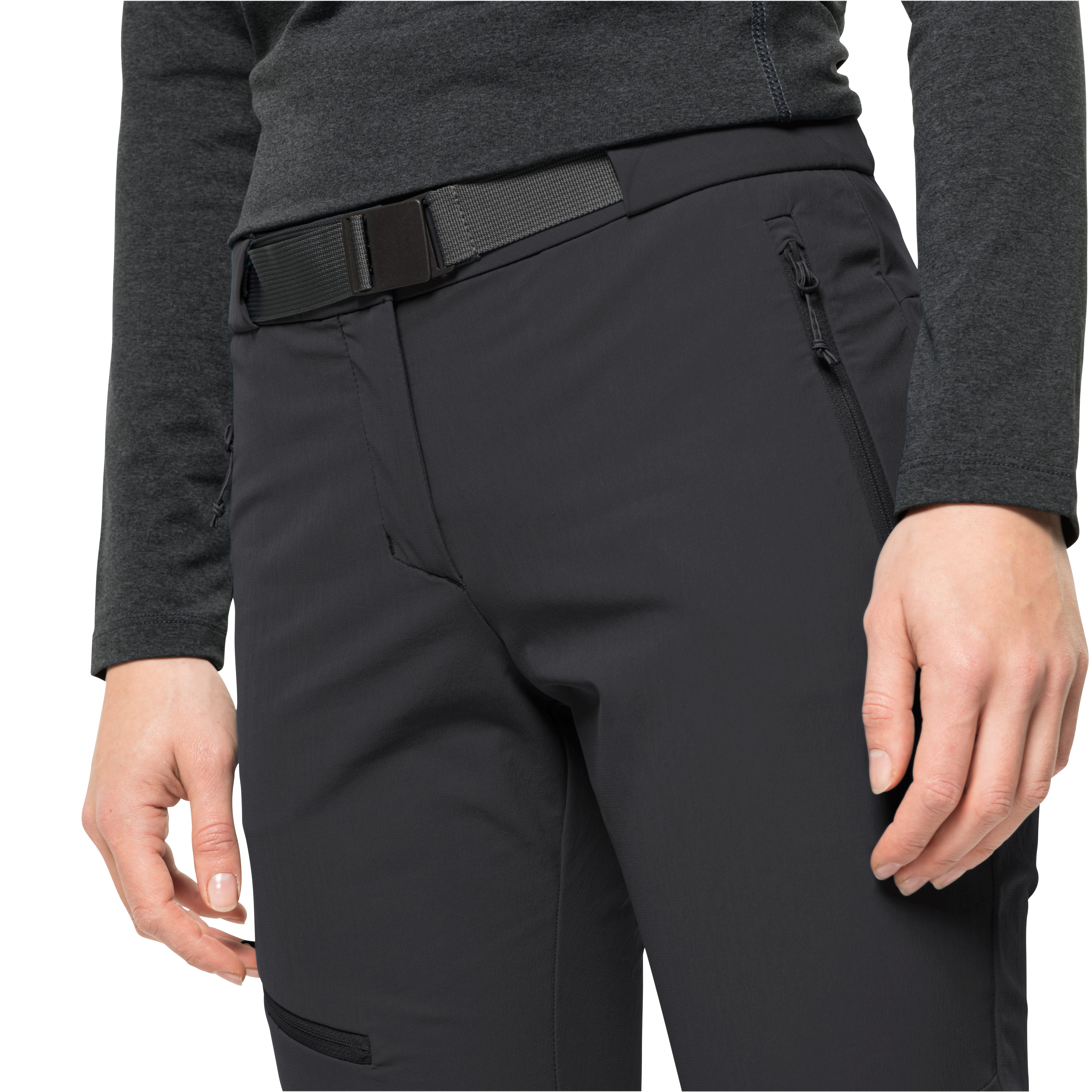 Jack Wolfskin Outdoorhose HOLDSTEIG PANTS W hoch atmungsaktive, wasserabweisende, winddichte Softshellhose