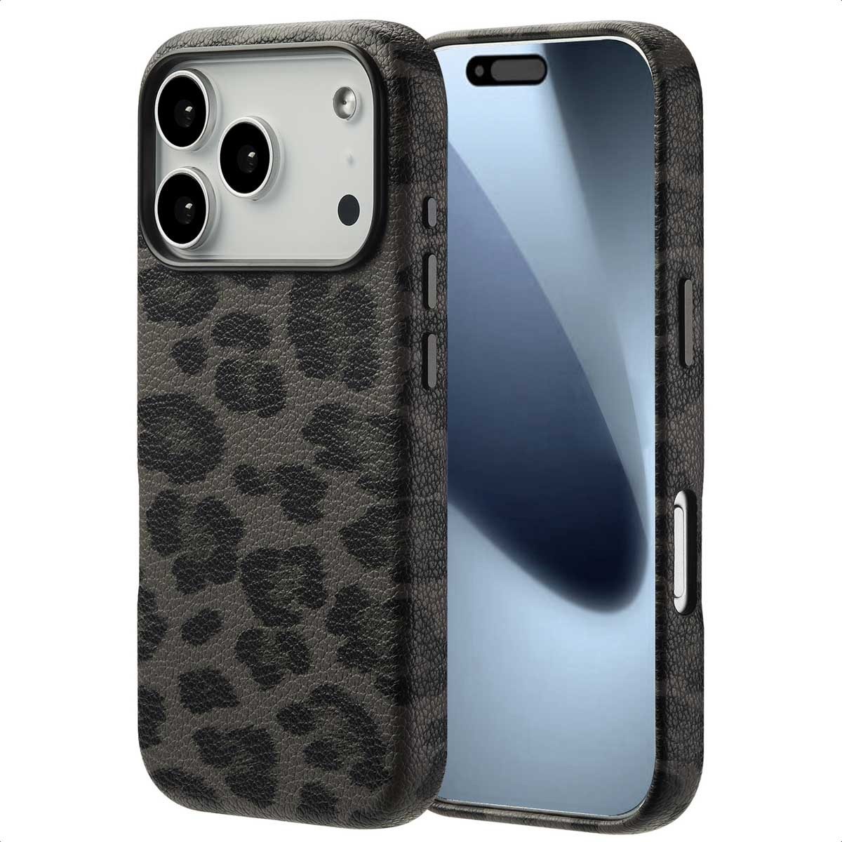Selencia Backcover Selencia Sabi Backcover Leopardenmuster mit MagSafe Apple iPhone 18 Pr