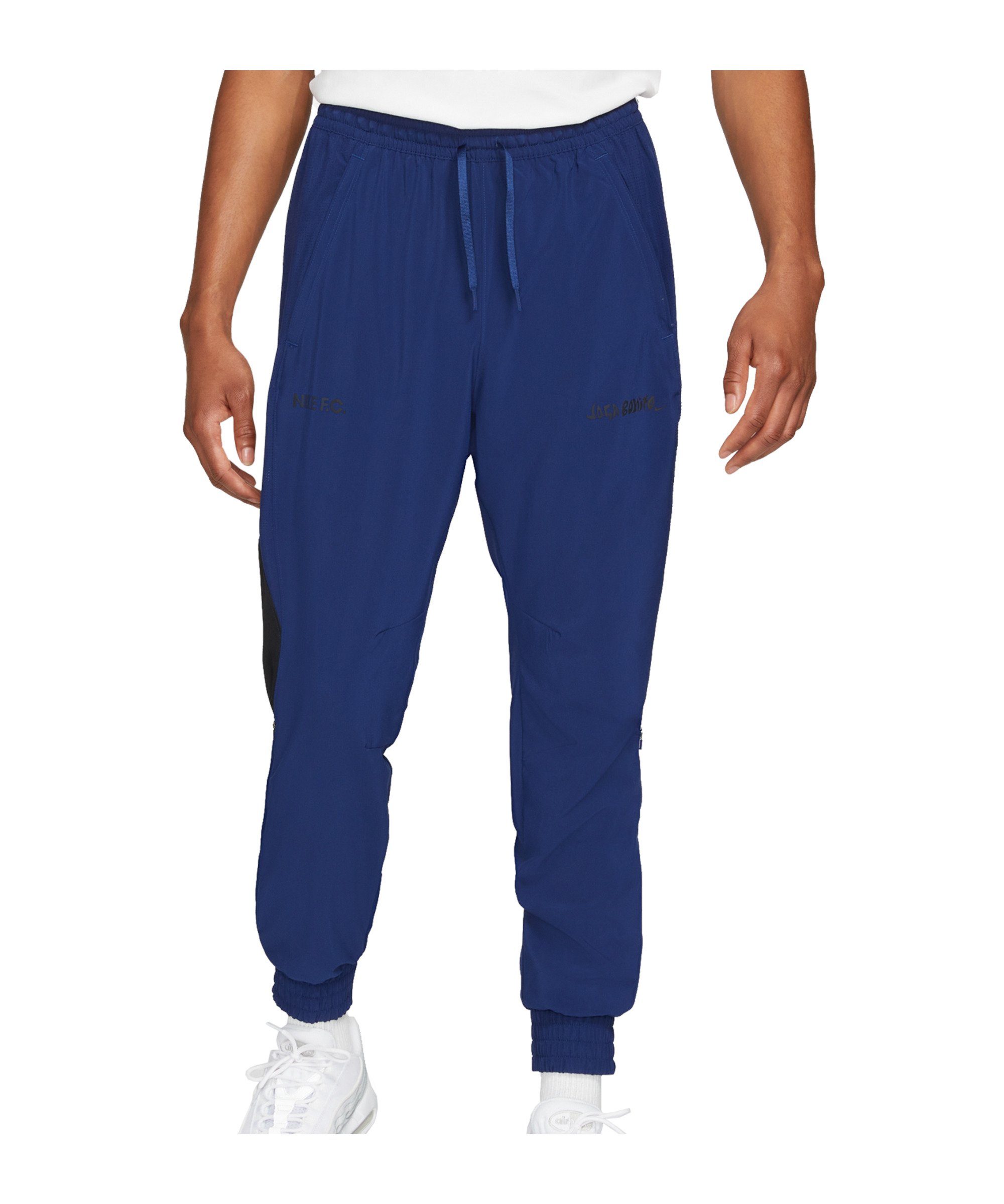 Bonito Joga F.C. Sportswear Jogginghose blauschwarz Woven Nike Hose