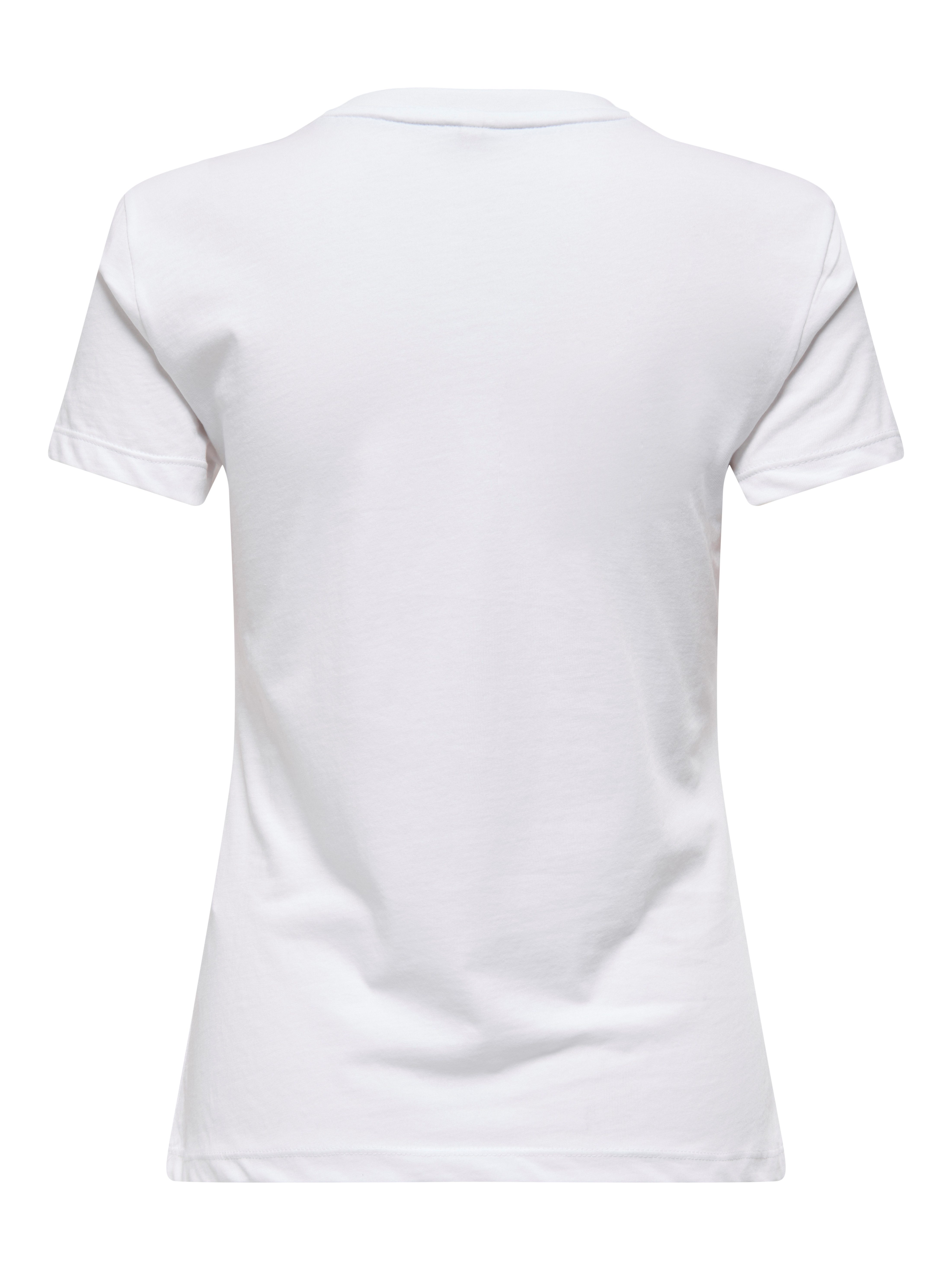 ONLY Kurzarmshirt ONLVIBE LIFE S/S GLASSES TOP BOX JRS Baumwolle, regular fit, Rundhals