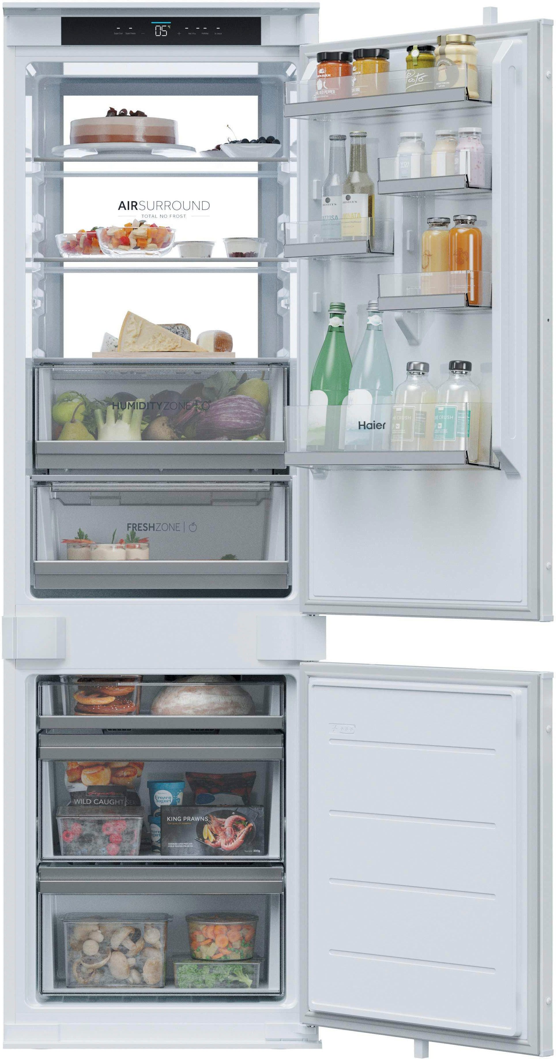 Haier Einbaukühlgefrierkombination HBQ7518AT, 177,2 cm hoch, 54 cm breit, Energieeffizienzklasse A & Top-Ausstattung