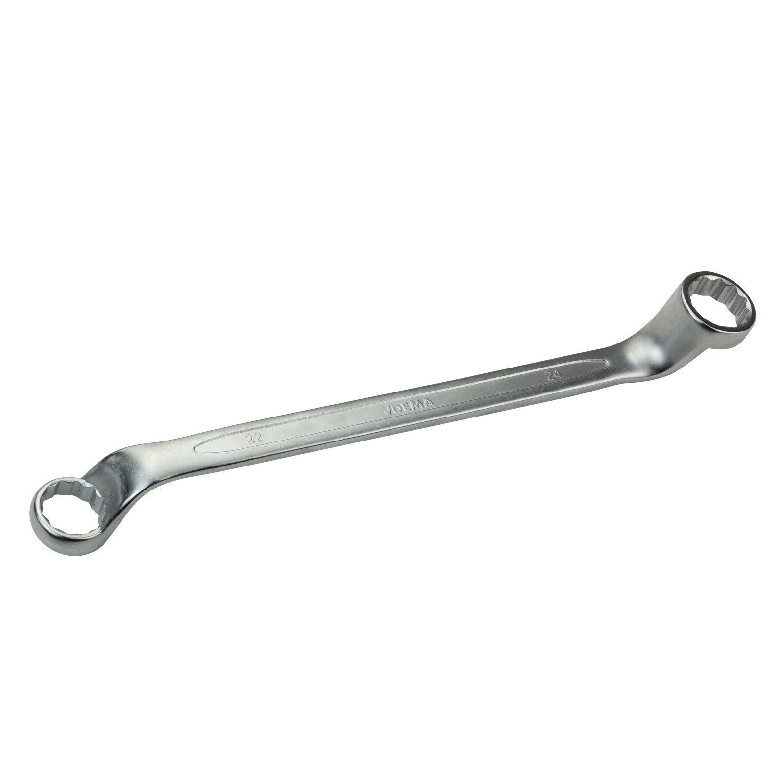 DEMA Ringschlüssel Doppel-Ringschlüssel tief gekröpft 75° 22x24 mm