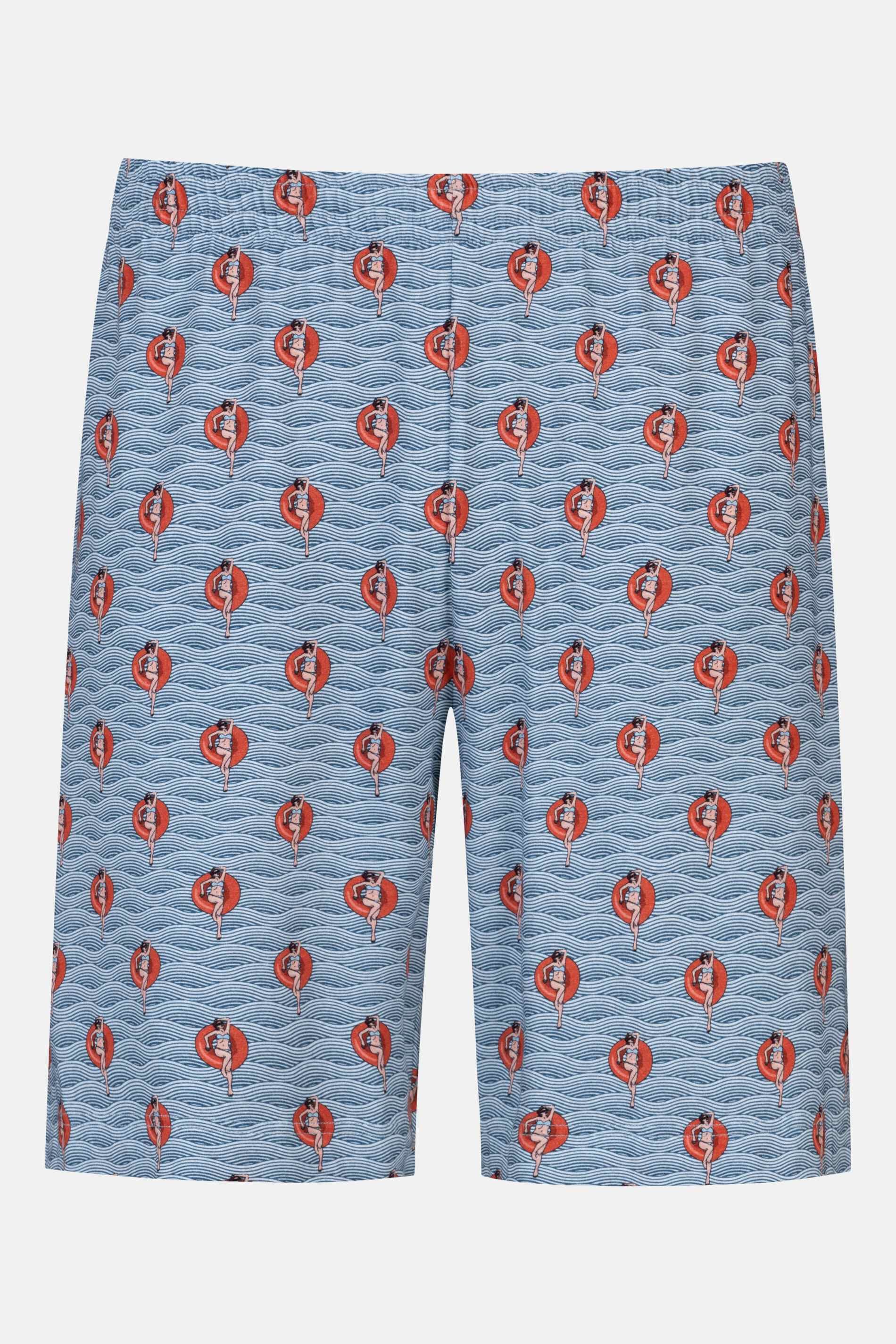 Mey Schlafhose Mey Hose kurz Serie Wave Swing mit Print Shorts (1-tlg) Kurze Pyjamahose, Gemustert, weiche Jersey-Qualität