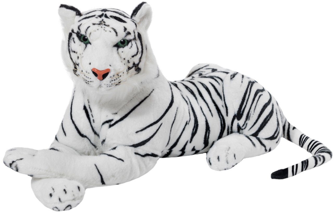 BRUBAKER Kuscheltier Liegender Tiger 45 cm lebensecht (1-St., König des Dschungels), Stofftier Plüschtier