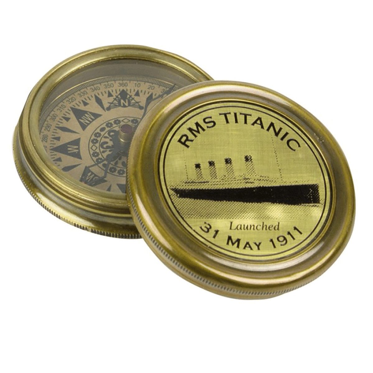 Kompass Nauticalia RMS Titanic Tribute Kompass, Messing