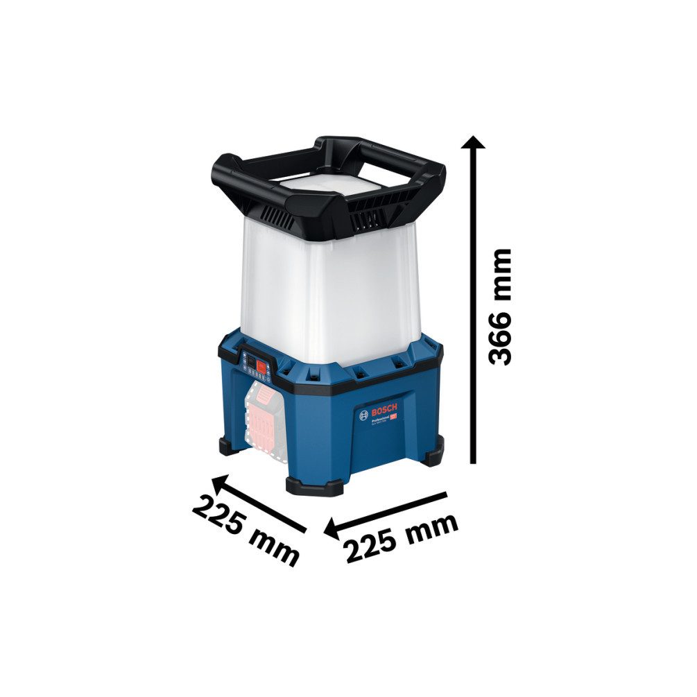 BOSCH Arbeitsleuchte GLA 18VH-7500 Professional Akku-Bauleuchte 18 V, mehrere Helligkeitsstufen