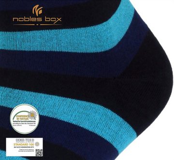 NoblesBox Komfortsocken Weich und Locker, Bunte Socken (Box, 4-Paar, 41-45 EU Größe) Freizeitsocken, Bambussocken