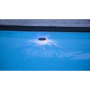 STAR TRADING LED Solarleuchte "Pool Light" weiß, warmweiß, 190x190mm, solarbetrieben, warmweiß