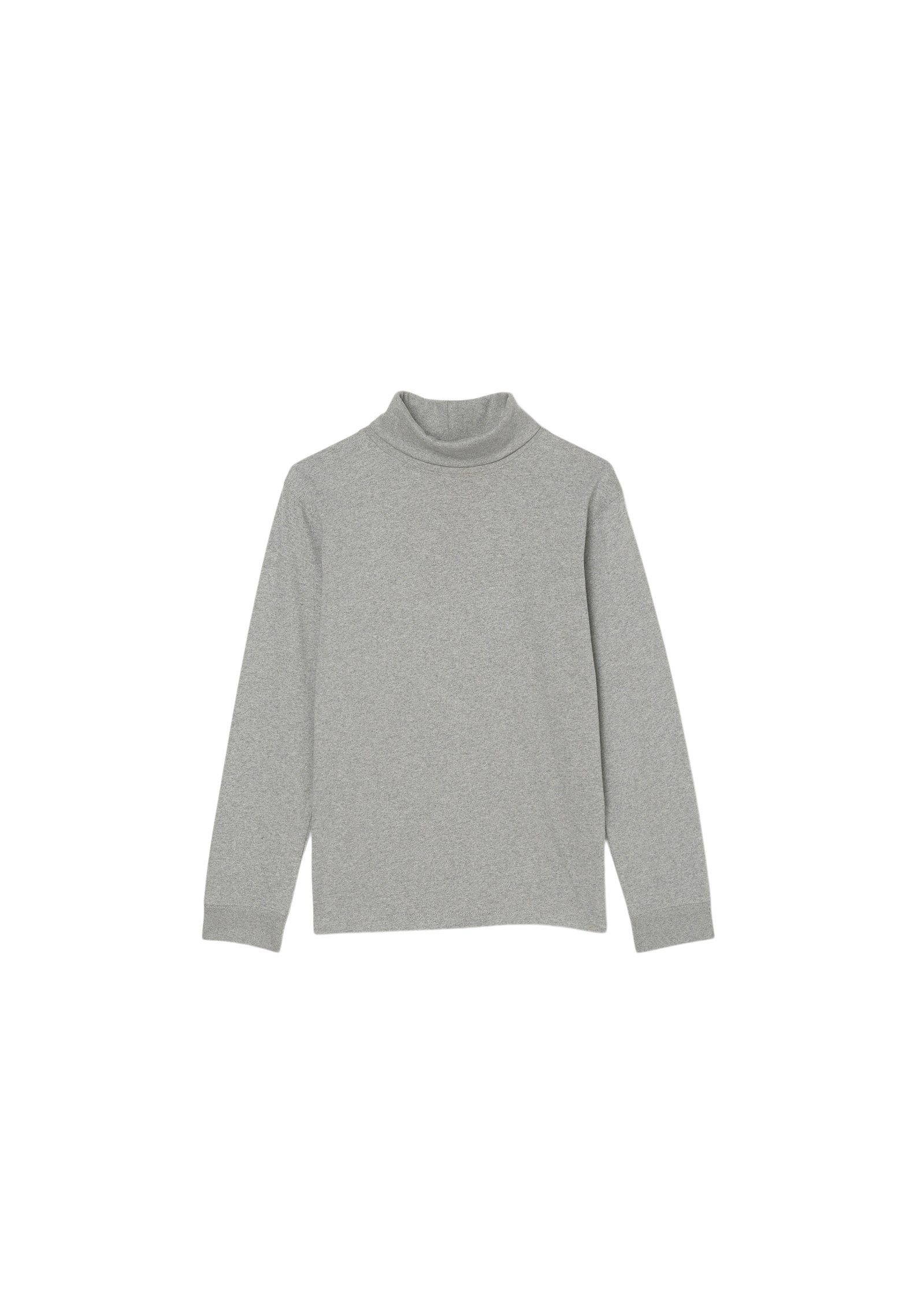 Marc O'Polo Strickpullover in softer grau Jersey-Qualität