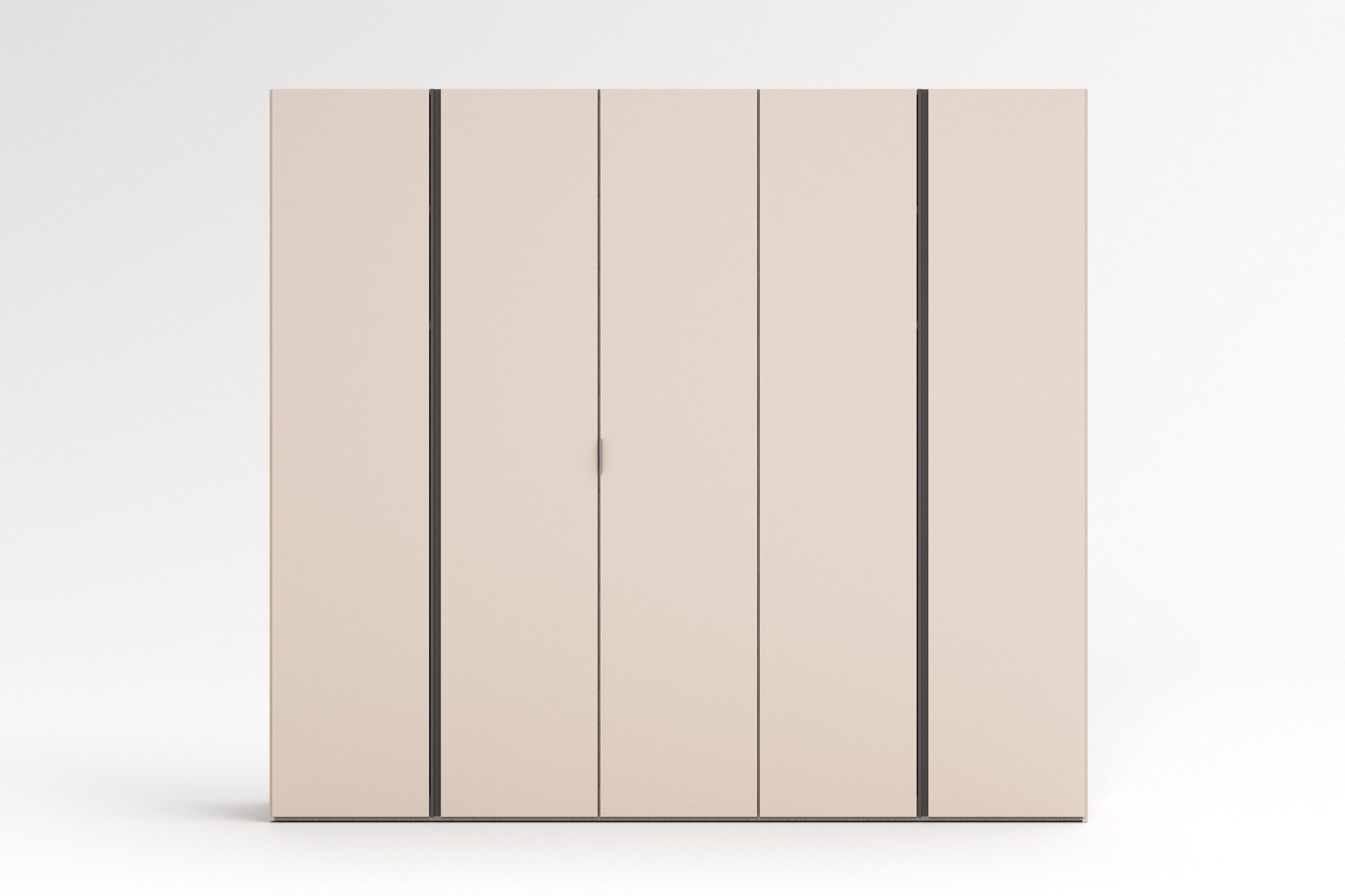 Home affaire Kleiderschrank RUBINO, Drehtürenschrank,Schlafzimmerschrank mit hochwertigem Alugriff (1-St) Made in Italy, in Breite wählbar, Basisausführung, Zubehör extra