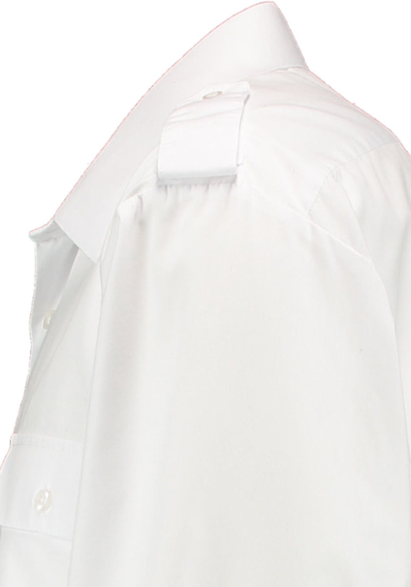 abnehmbare weiß Pilotenhemd Condor Kleyad Langarmhemd Schulterklappen ohne Herren